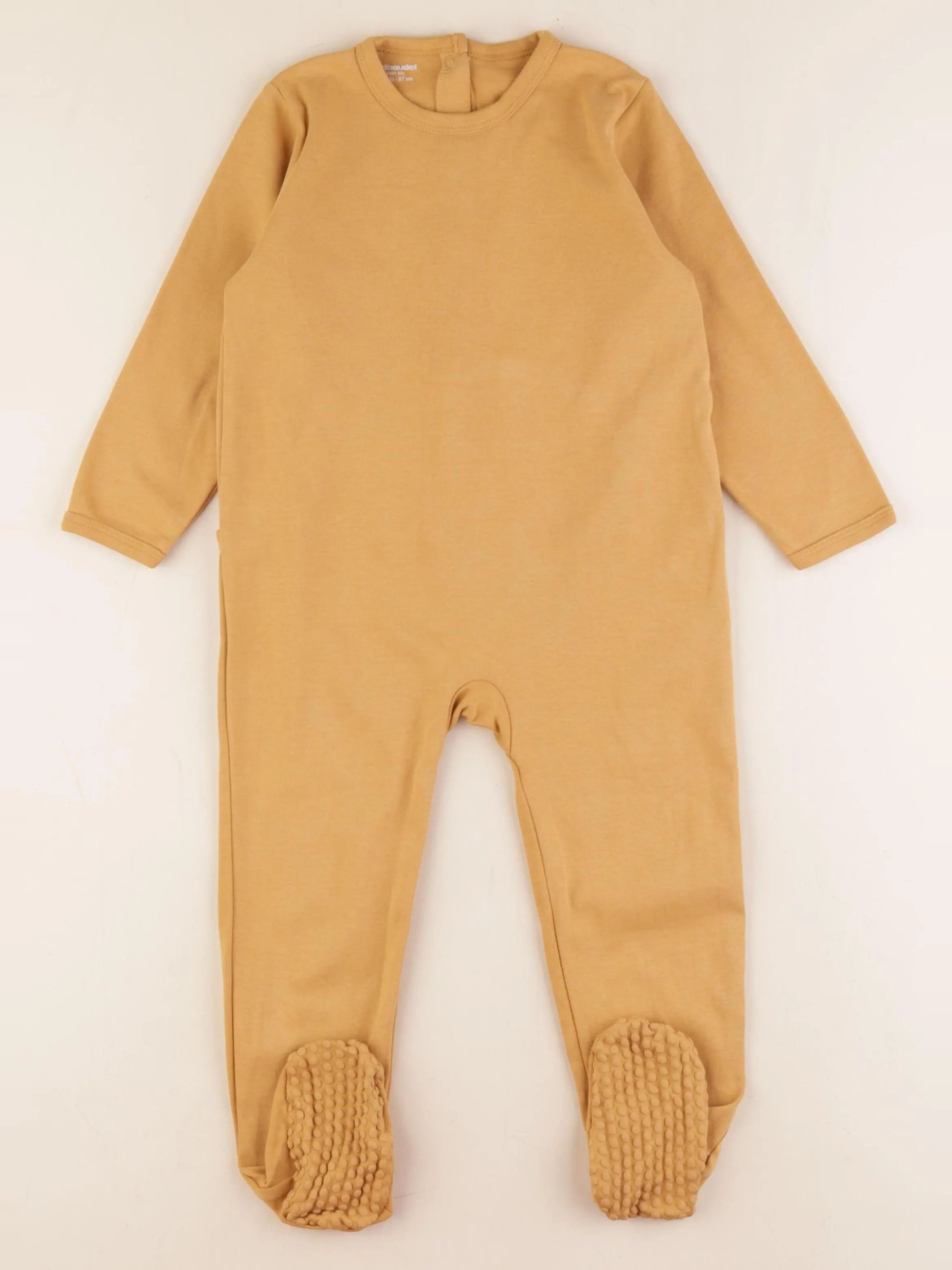 Vertbaudet - pyjama coton jaune - 36 mois