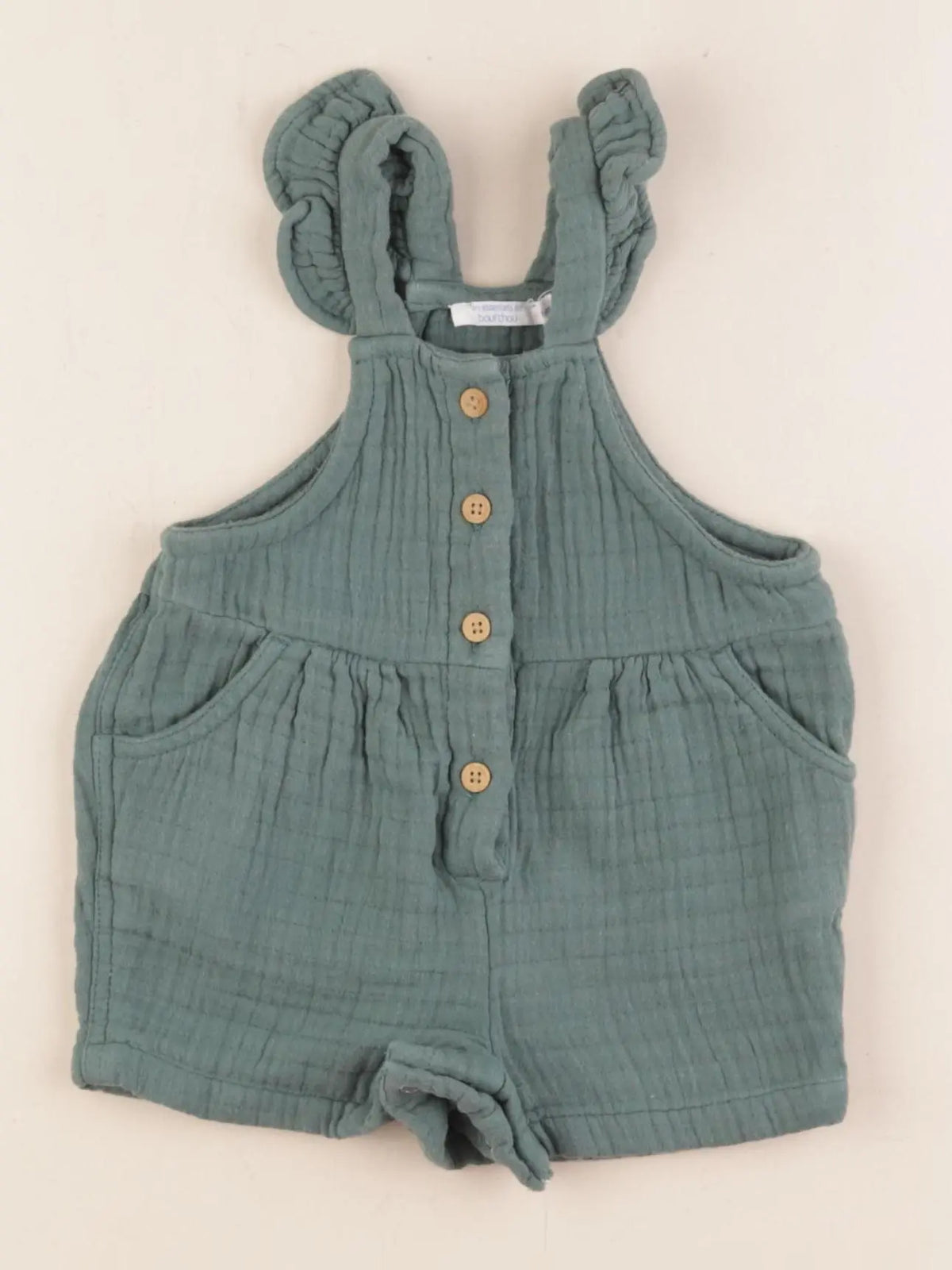 Boutchou - salopette vert - 6 mois