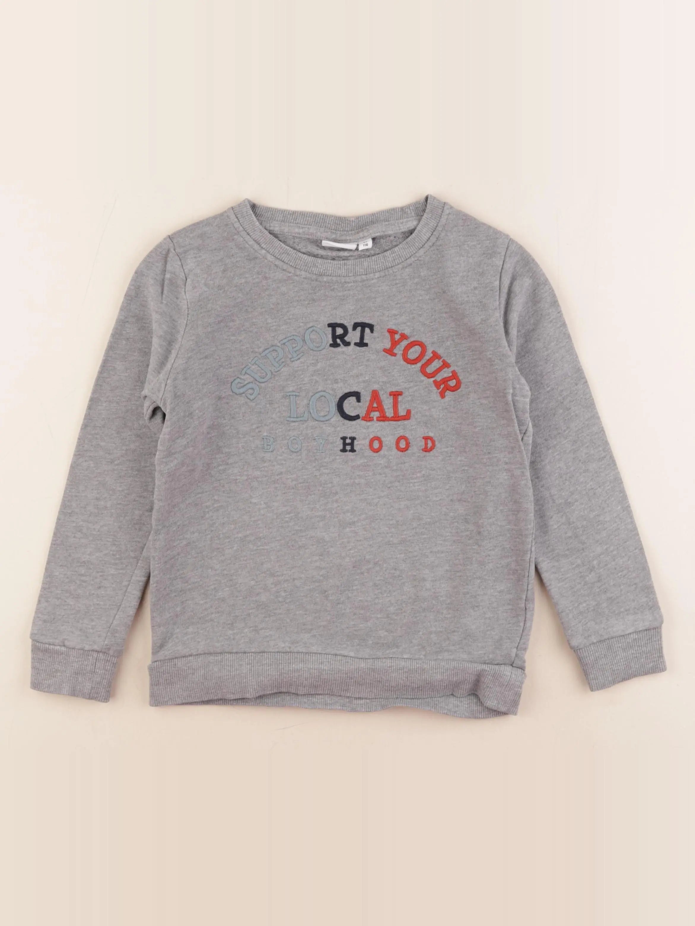 Name it - sweat gris - 6 ans