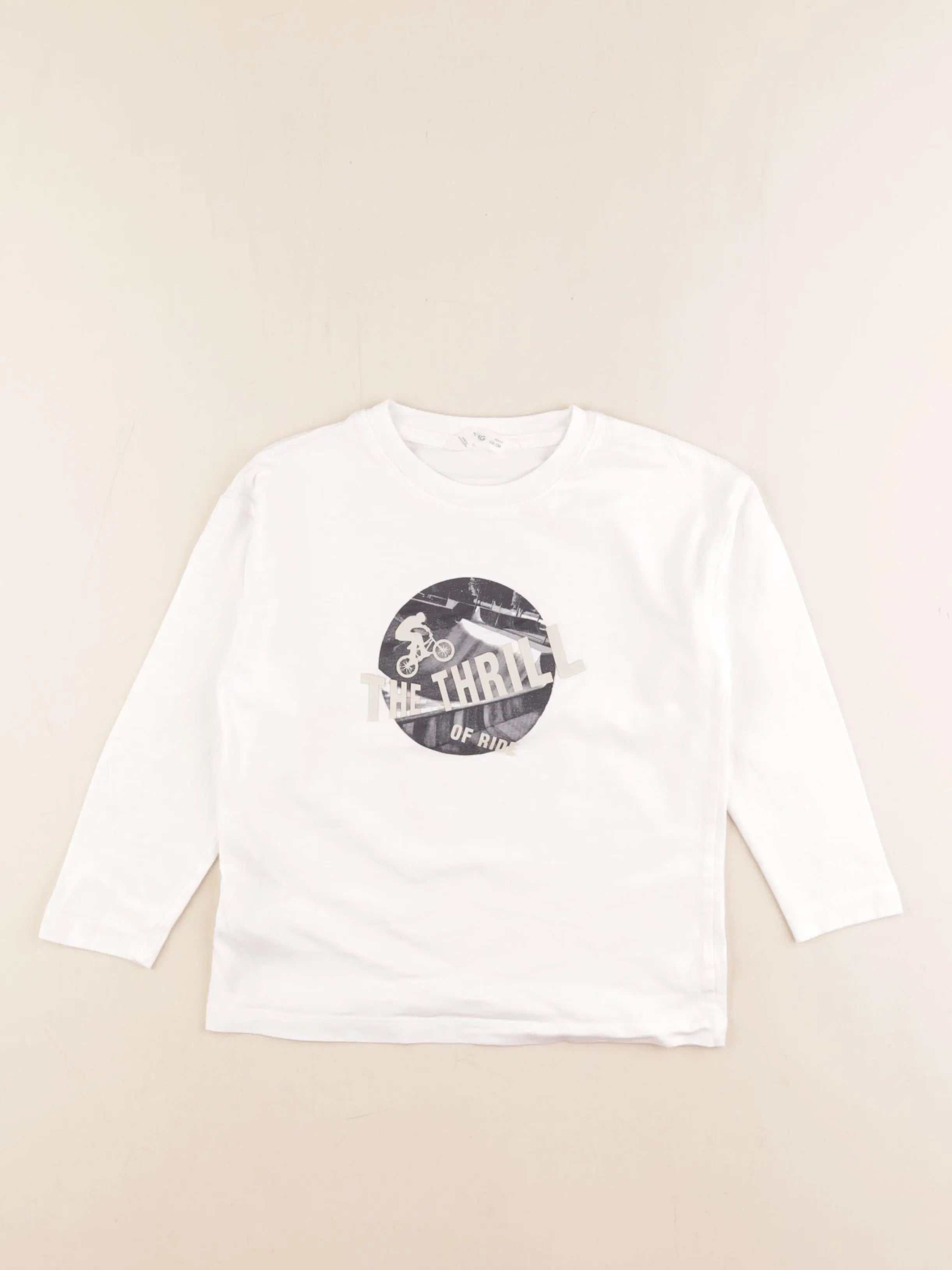 Mango - tee-shirt blanc - 5/6 ans