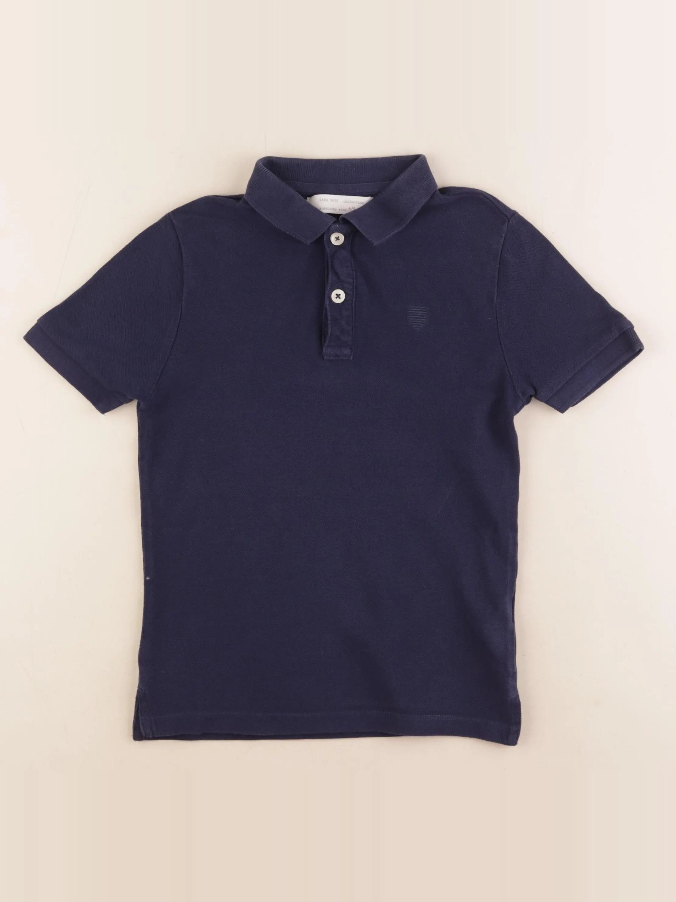 Zara - polo bleu - 6/7 ans
