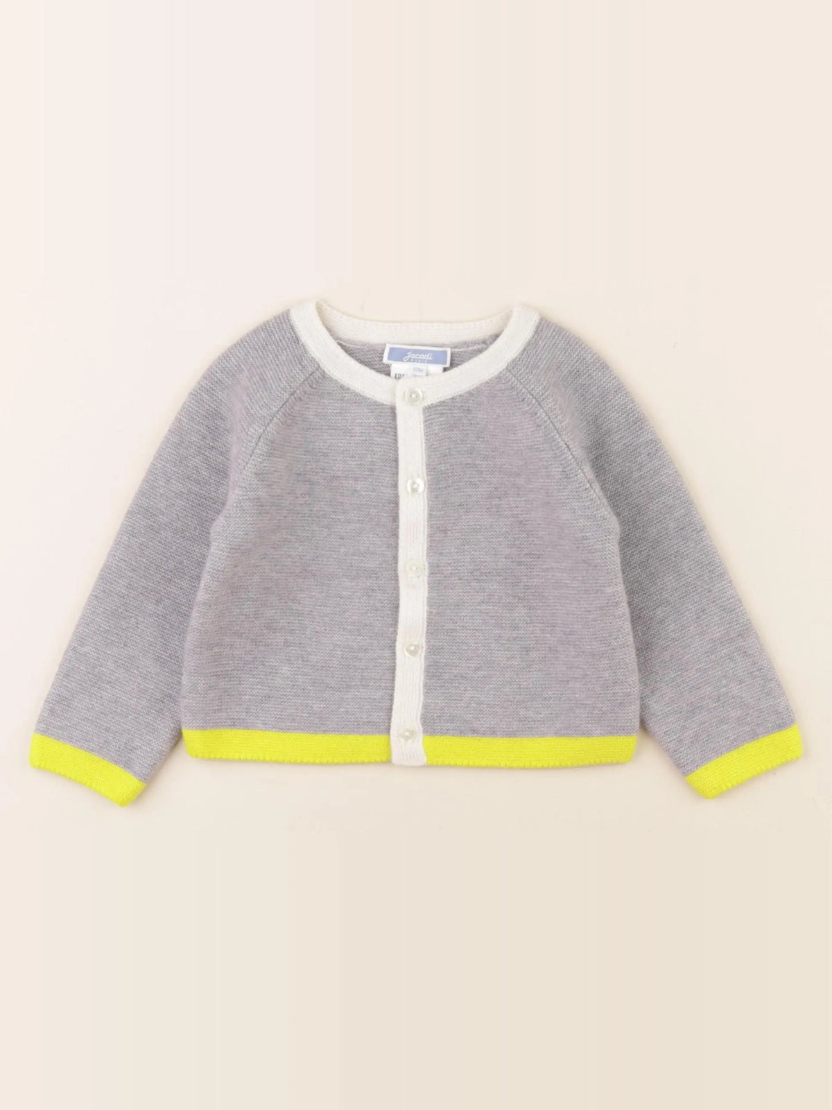 Jacadi - gilet gris - 12 mois