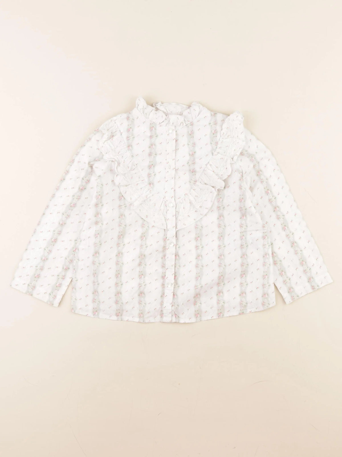 Bonpoint - blouse blanc, multicolore - 4 ans