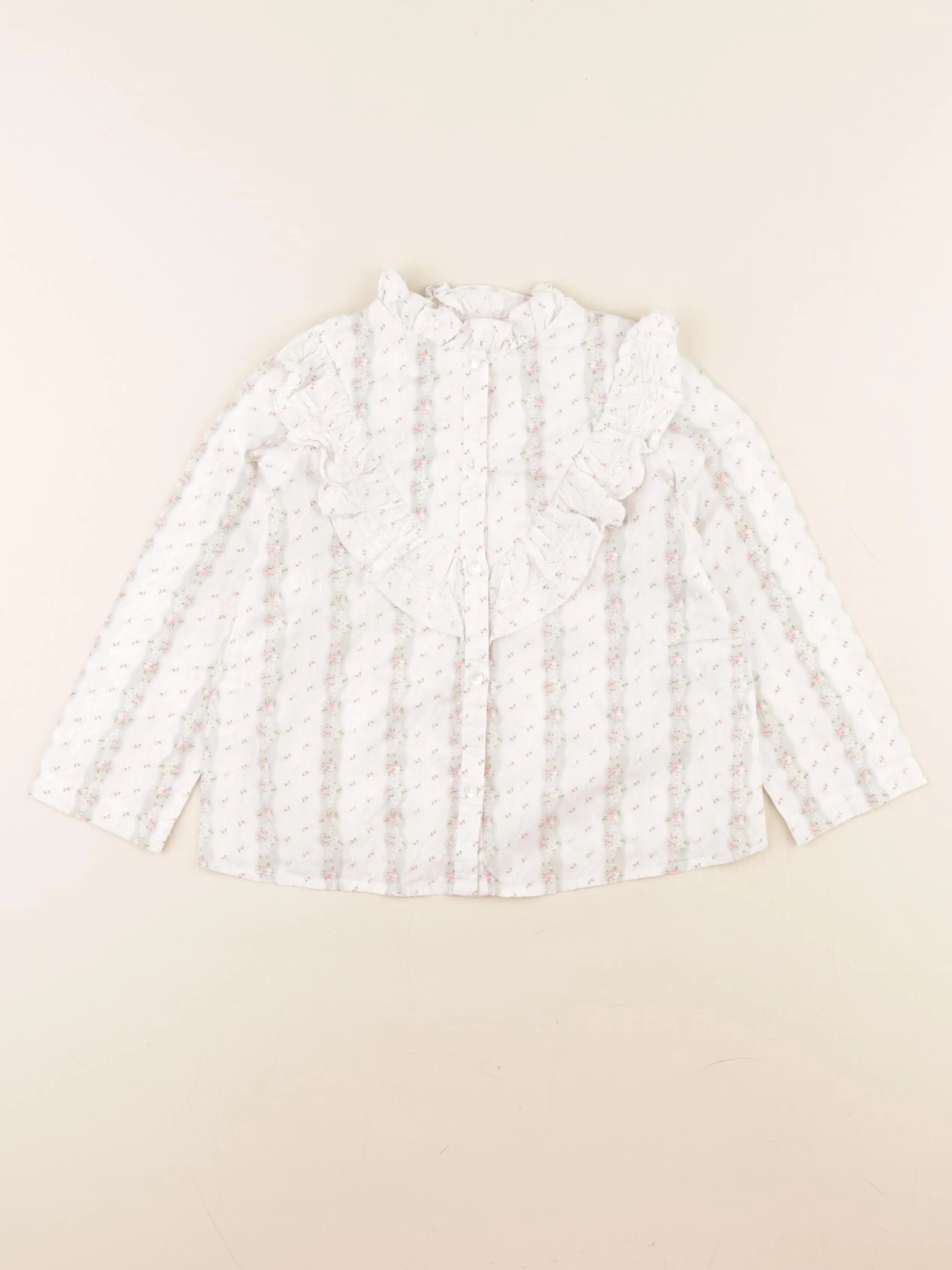 Bonpoint - blouse blanc, multicolore - 4 ans