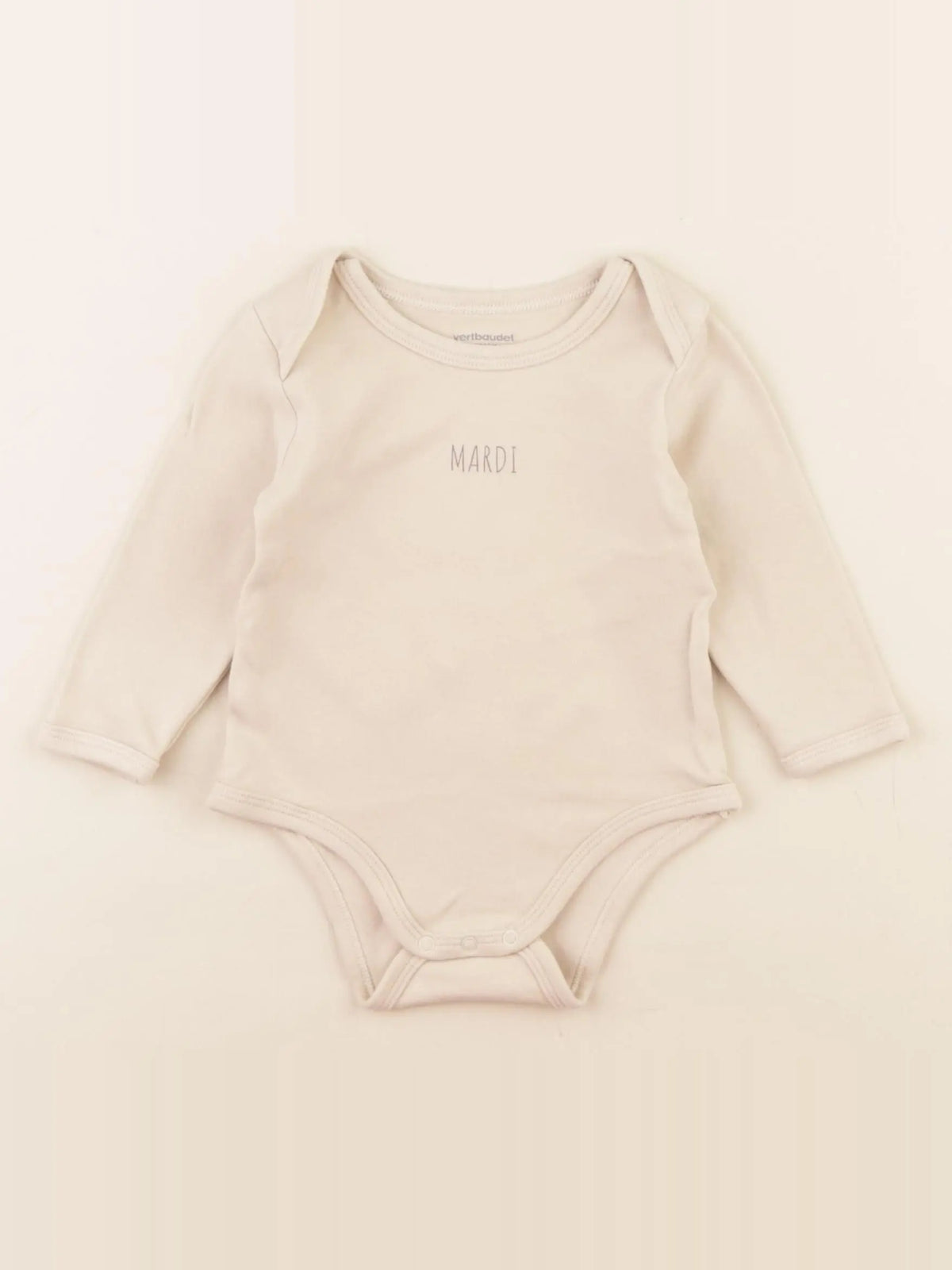 Vertbaudet - body marron - 12 mois