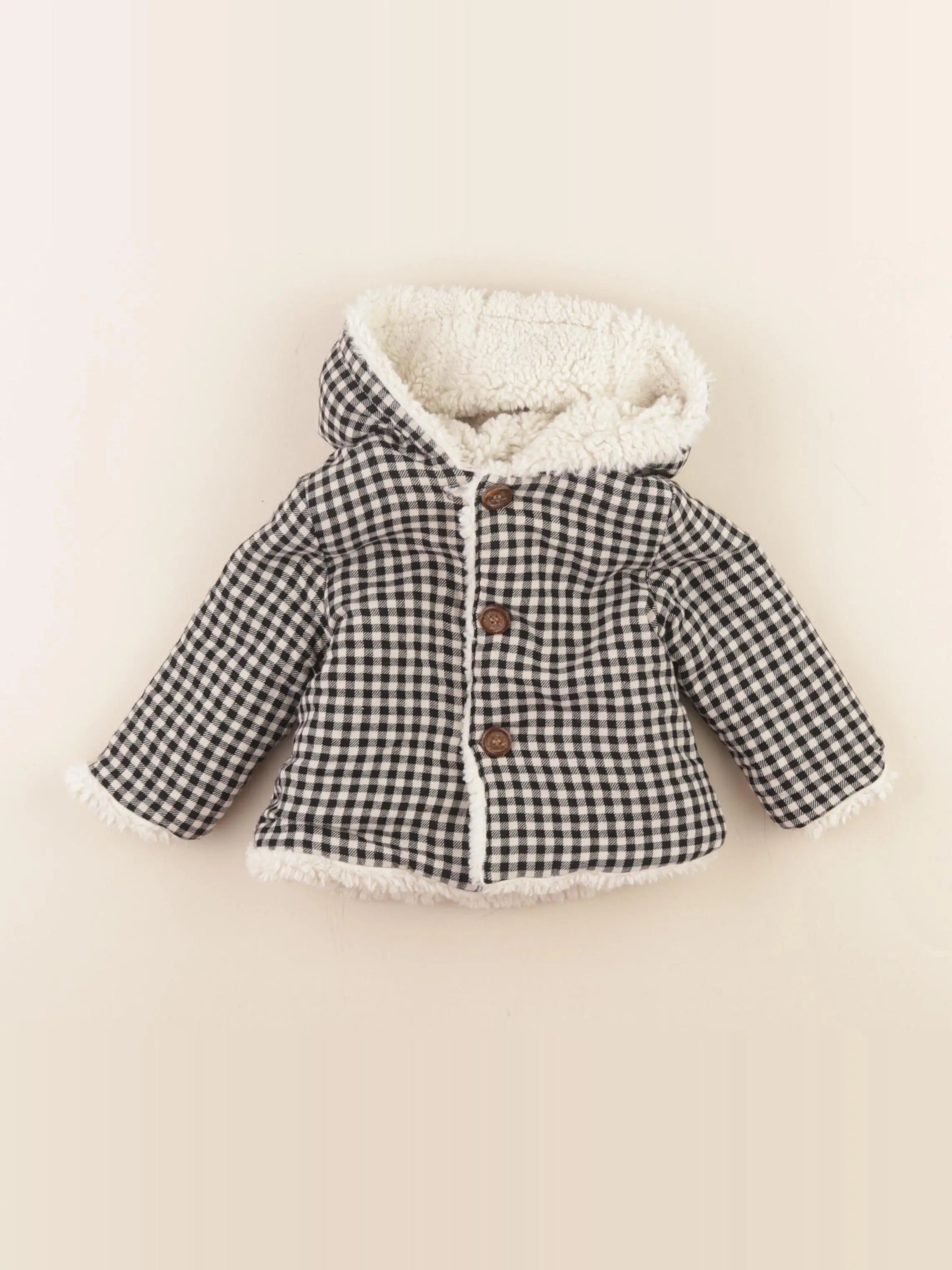 Catimini - veste beige, noir - 9 mois