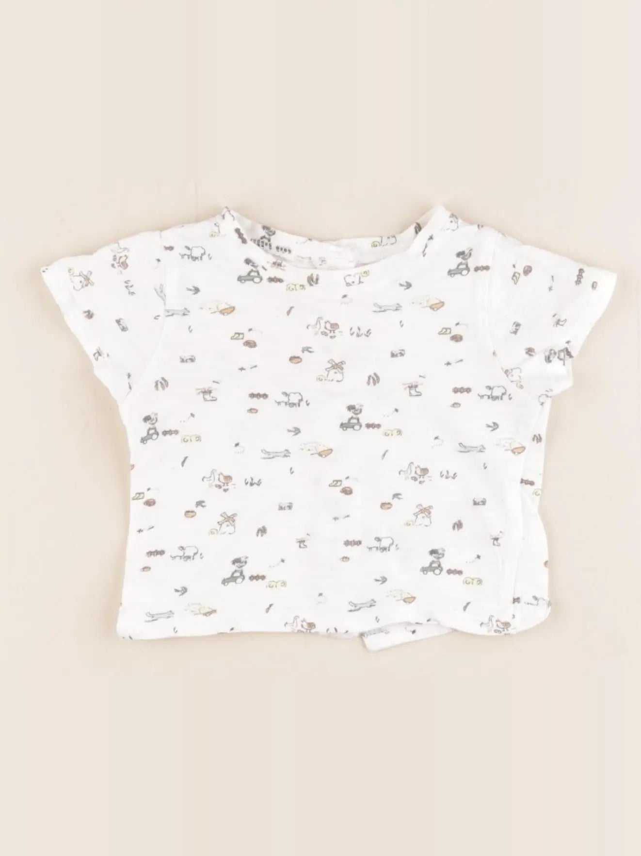 Vertbaudet - tee-shirt blanc - 1 mois