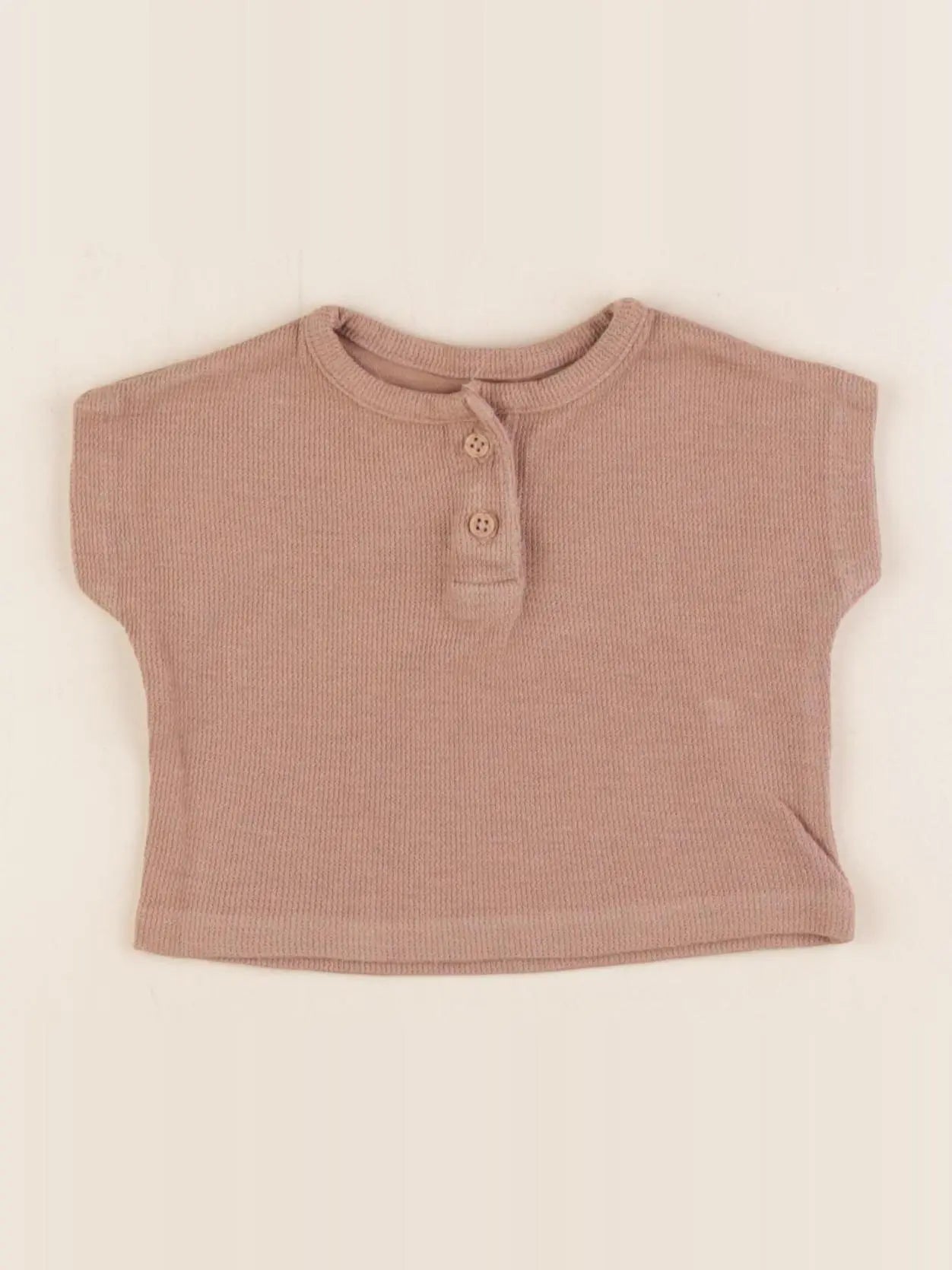 Vertbaudet - tee-shirt marron - 1 mois