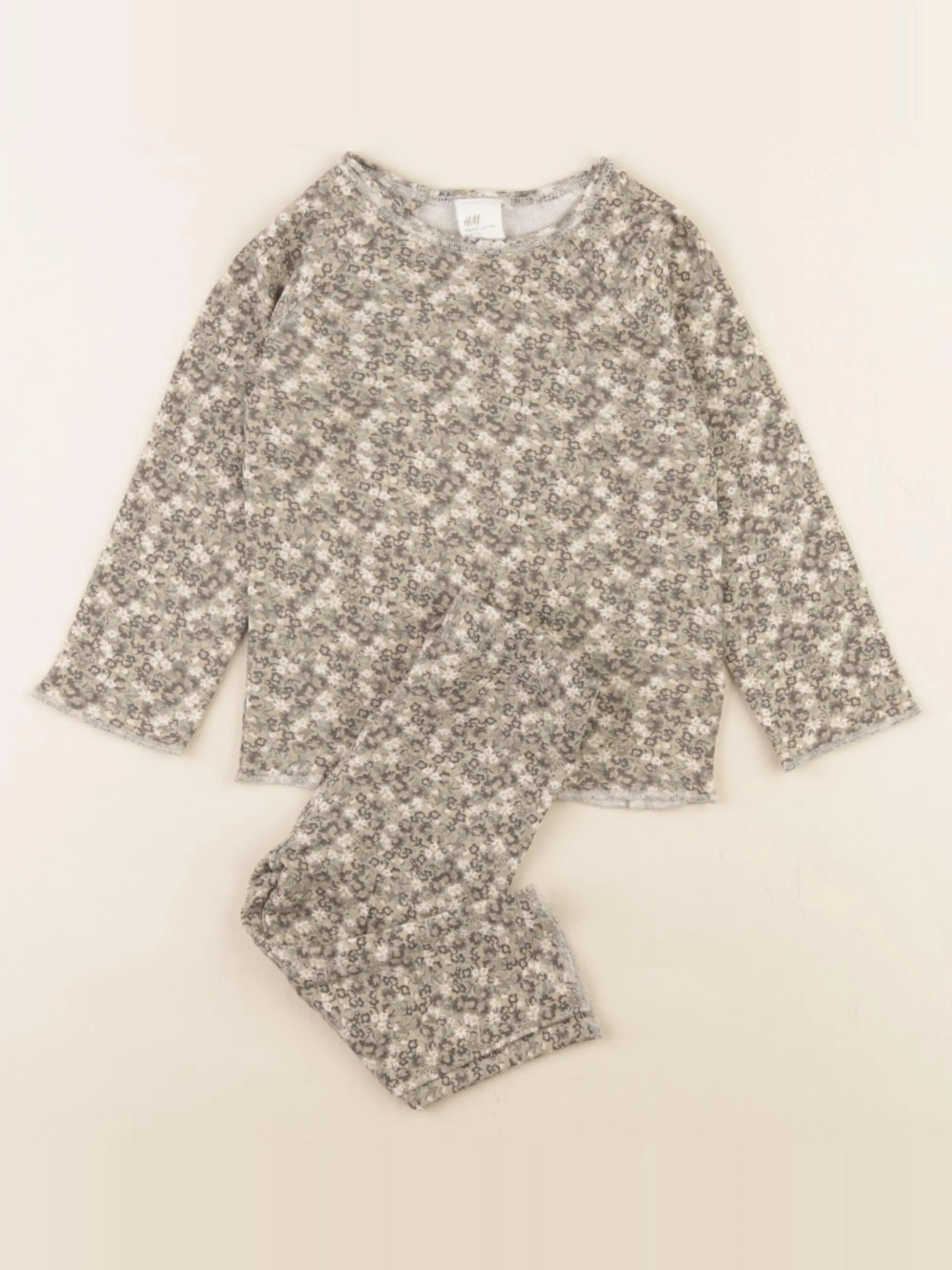 H&M - pyjama coton multicolore - 6/9 mois