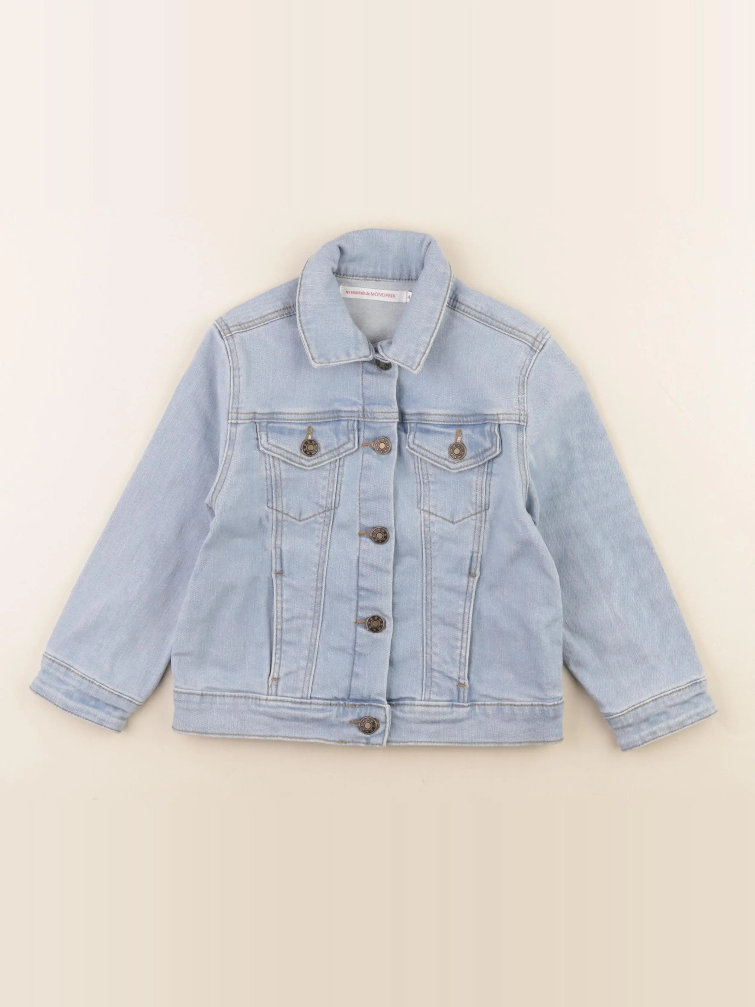 Monoprix - veste bleu - 4 ans