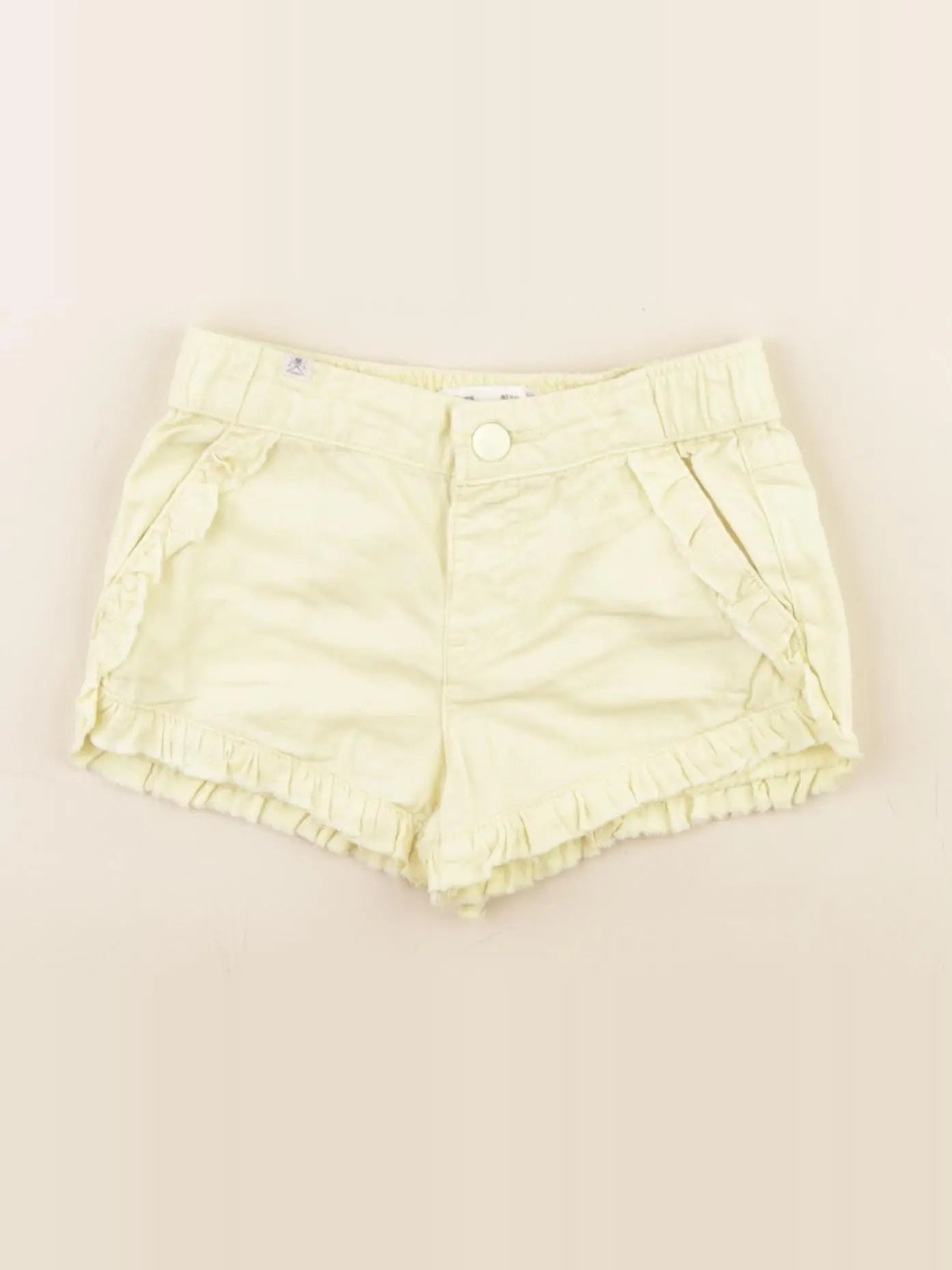 Zara - short jaune - 3/6 mois