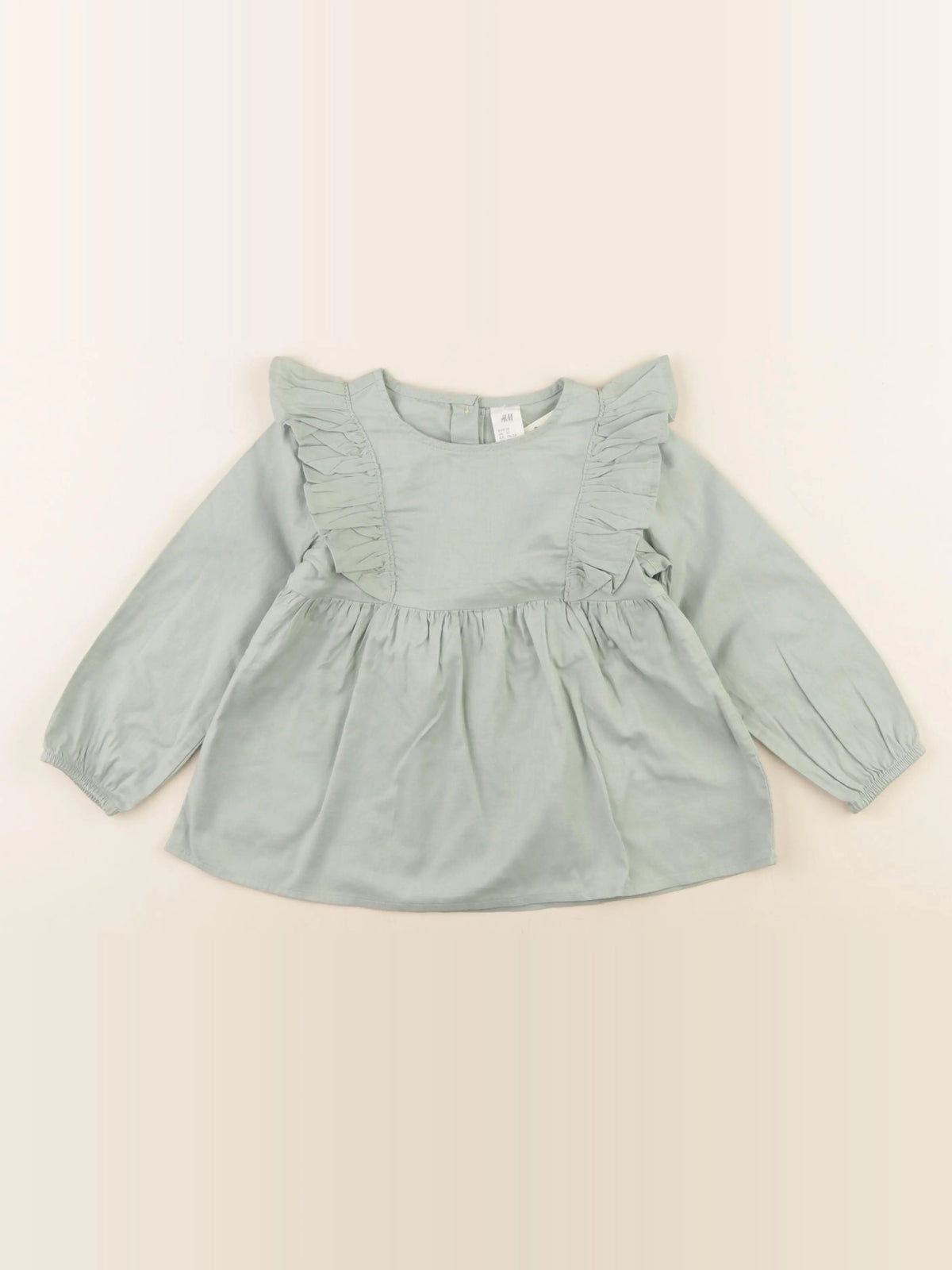 H&M - blouse vert - 18/24 mois