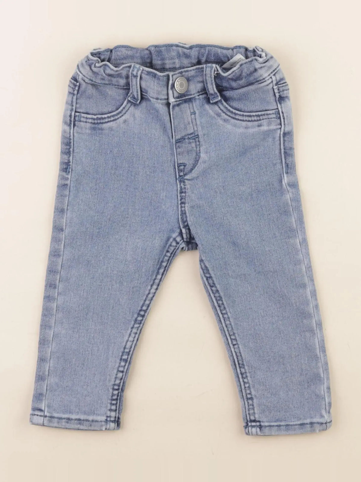 Zara - jegging bleu - 6/9 mois