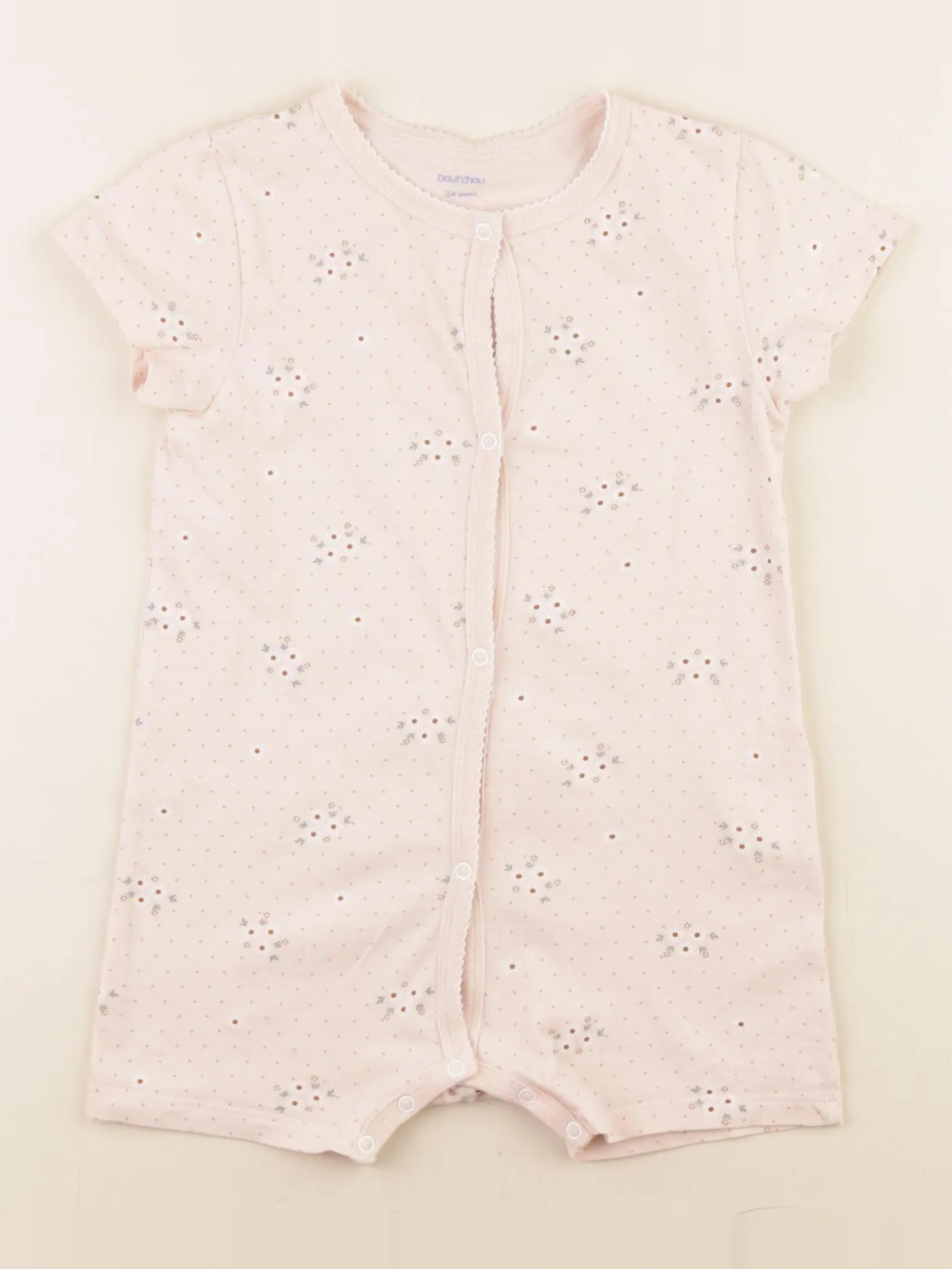 Boutchou - pyjama coton rose - 24 mois