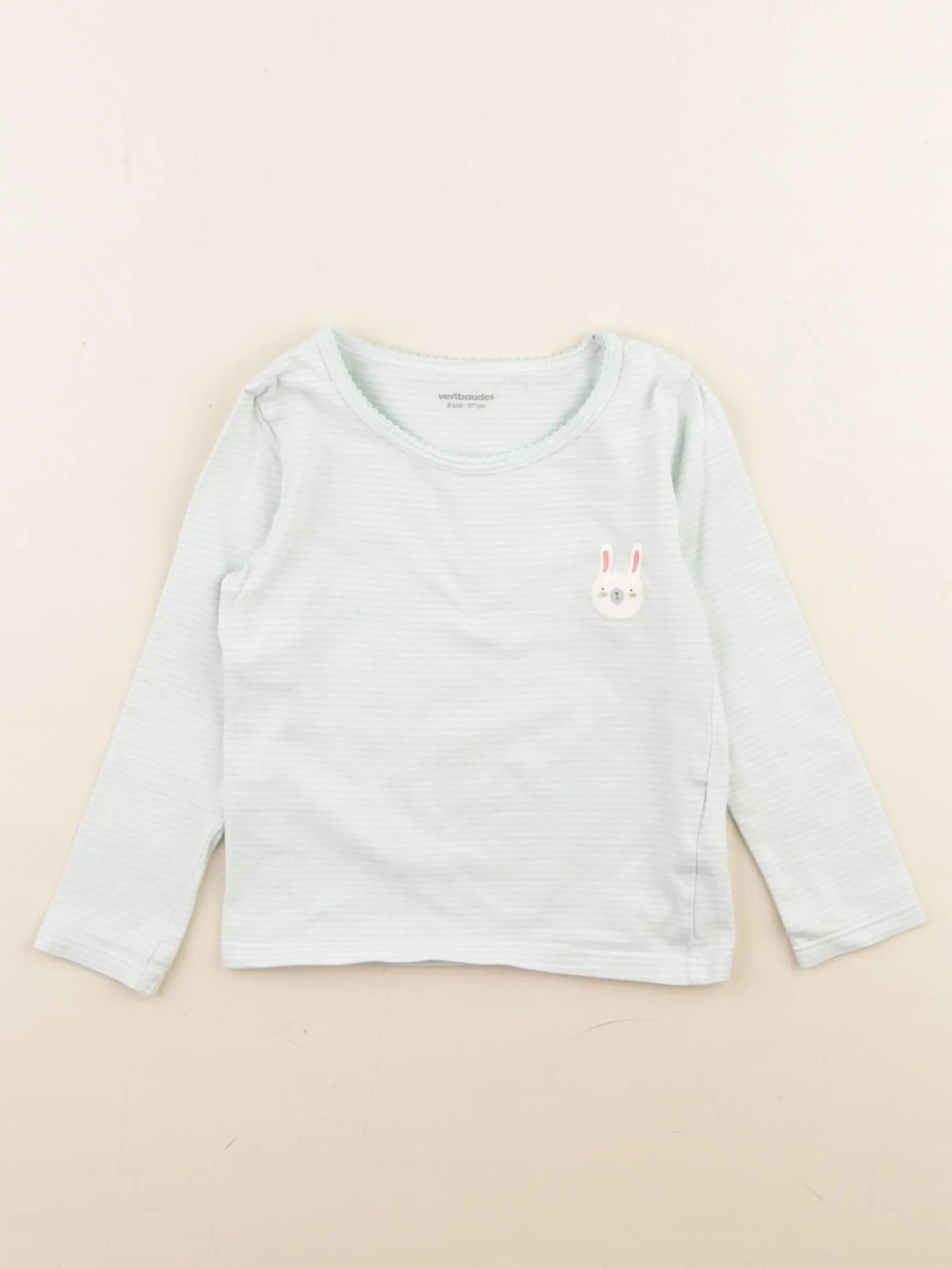 Vertbaudet - maillot de corps bleu - 3 ans