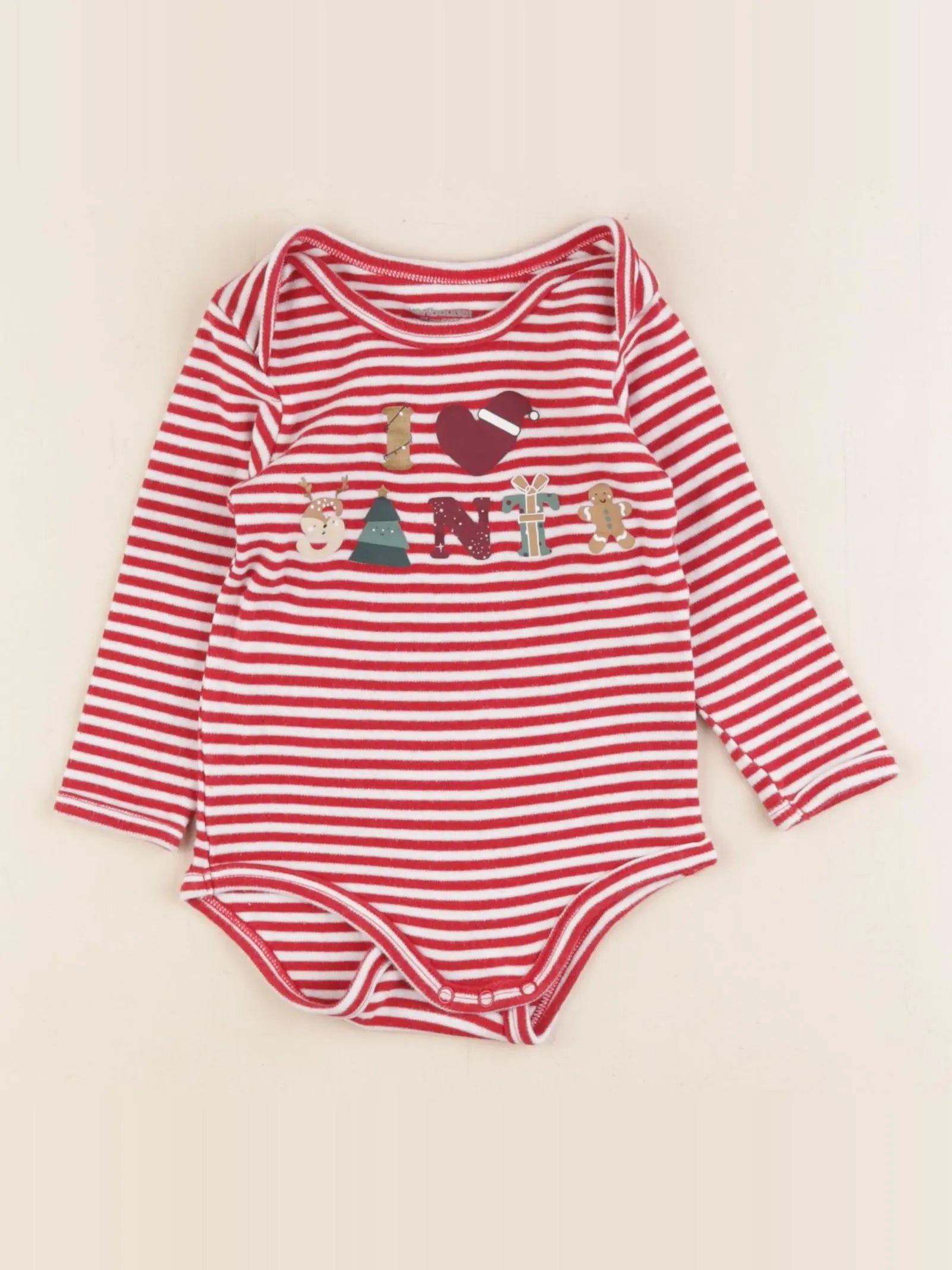 Vertbaudet - body rouge - 18 mois