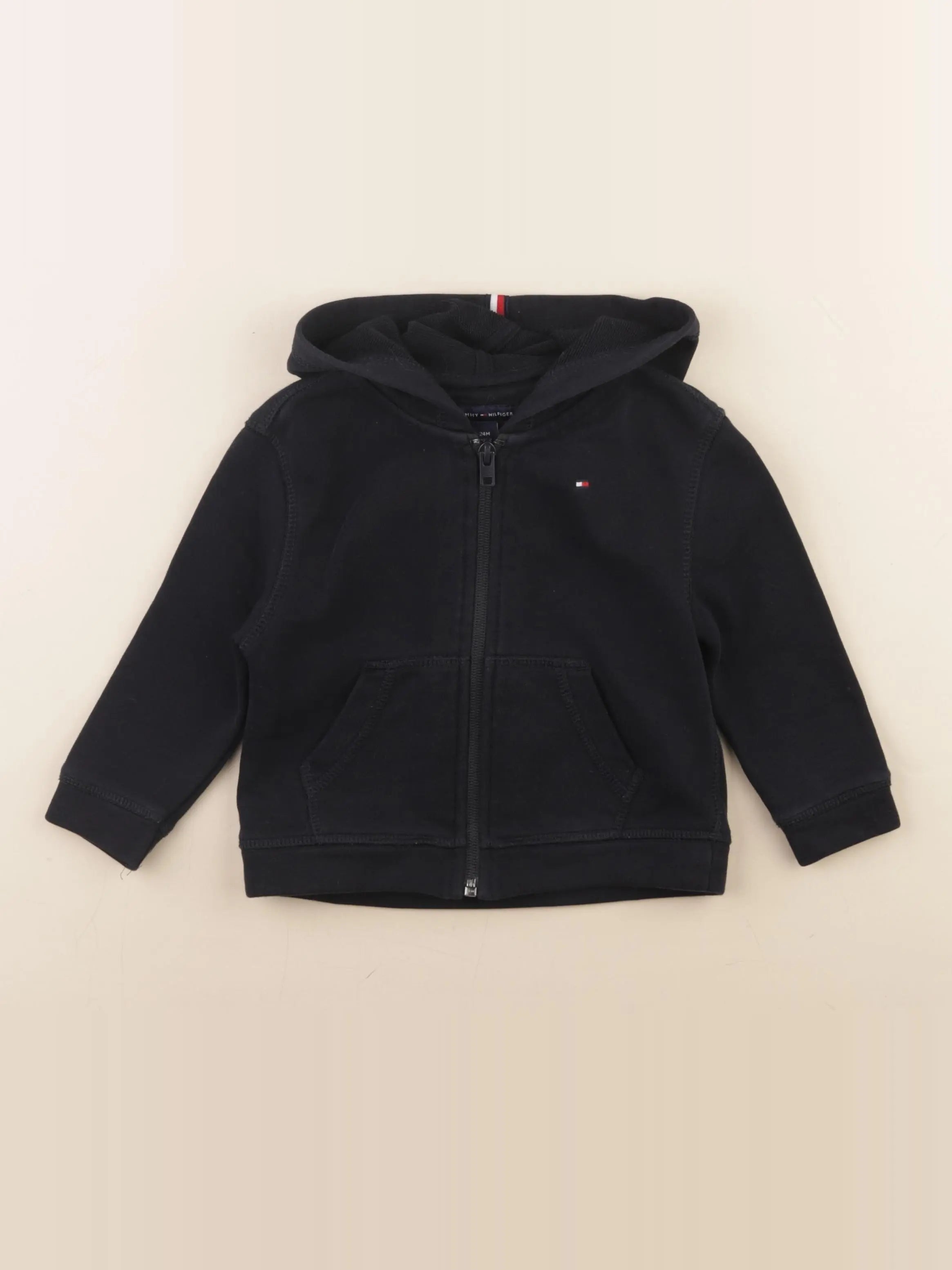 Tommy Hilfiger - sweat noir - 24 mois