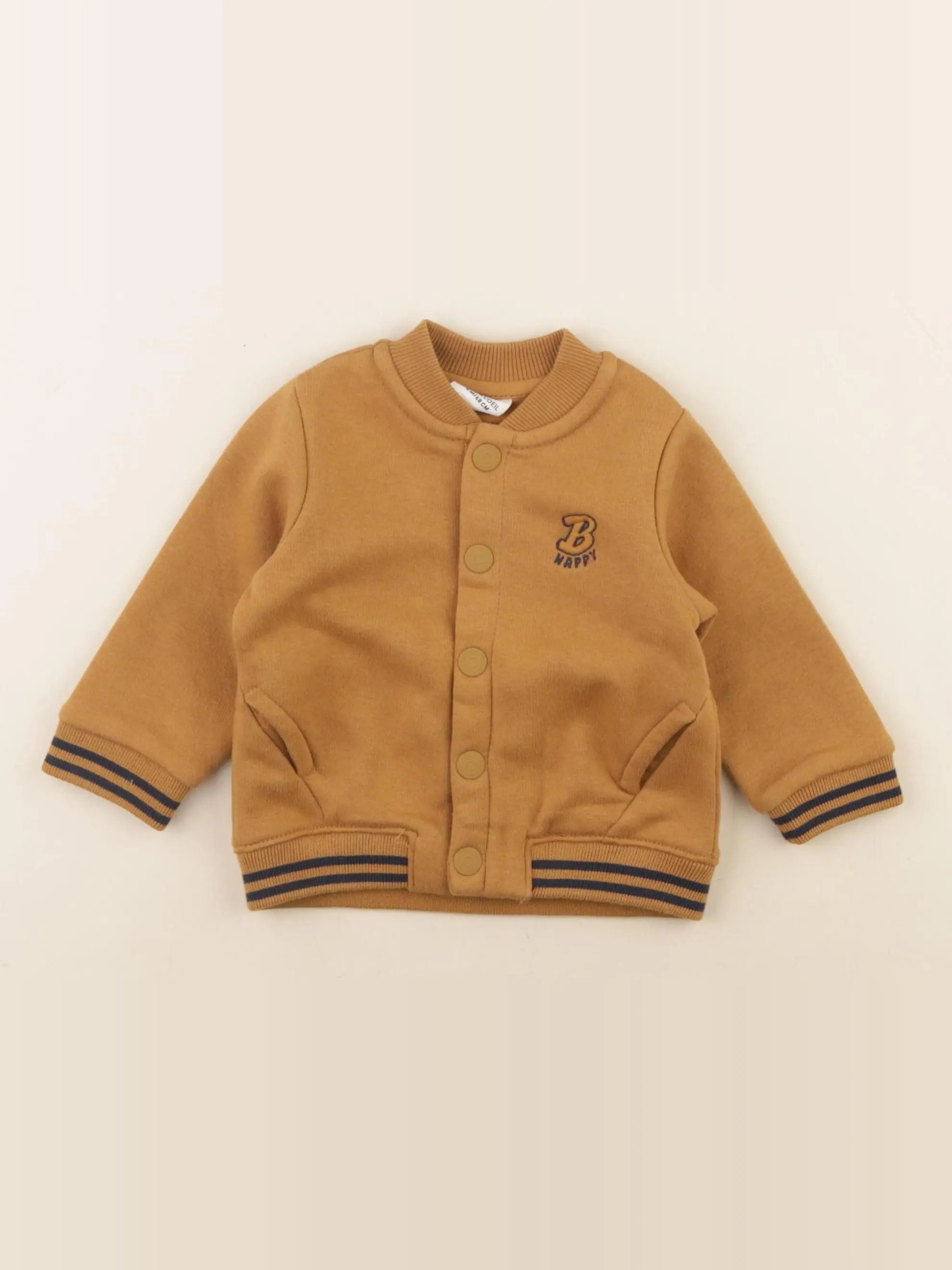 Tape à l'oeil - veste doublé marron - 6 mois