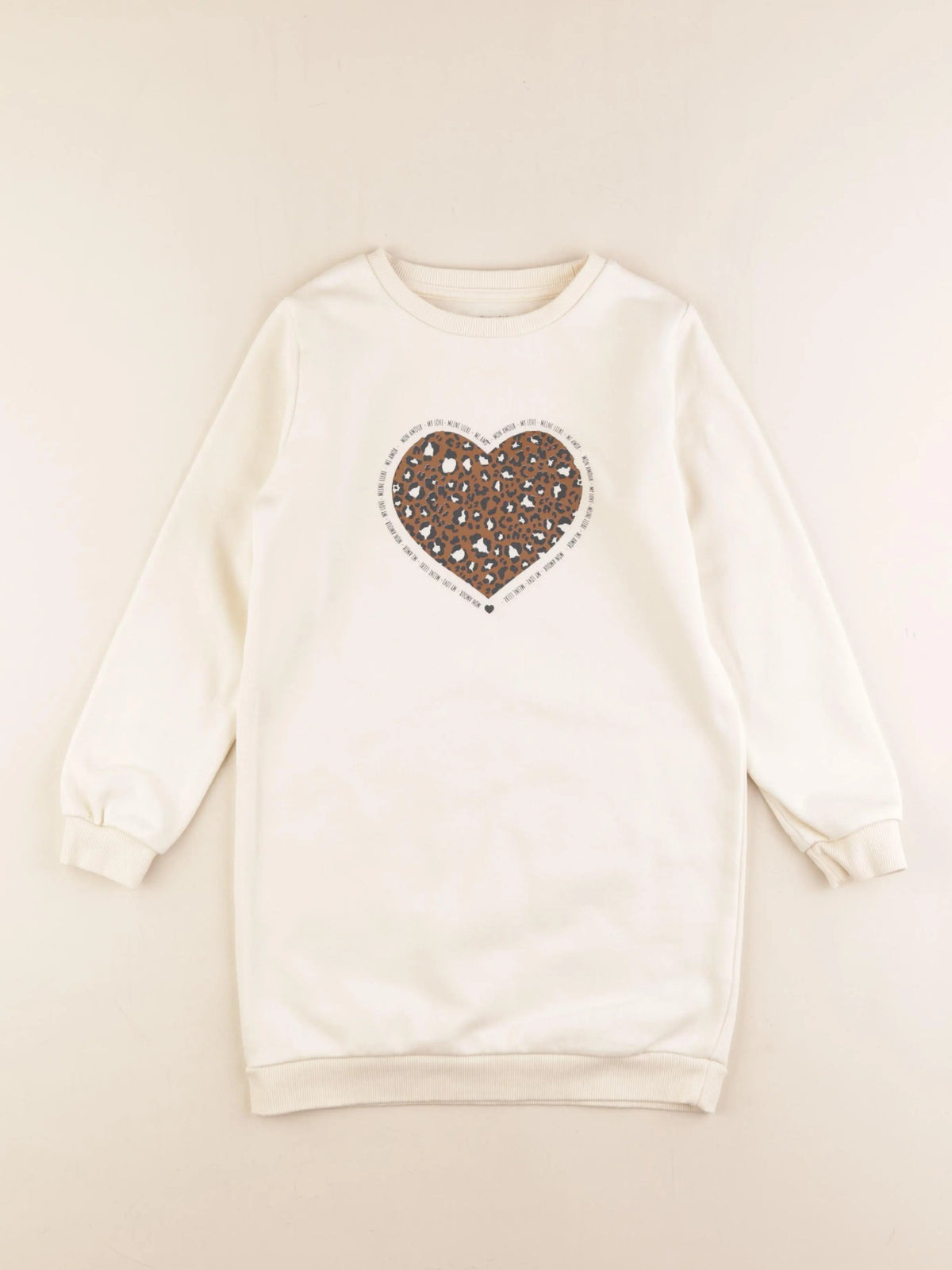 Vertbaudet - robe beige - 8 ans
