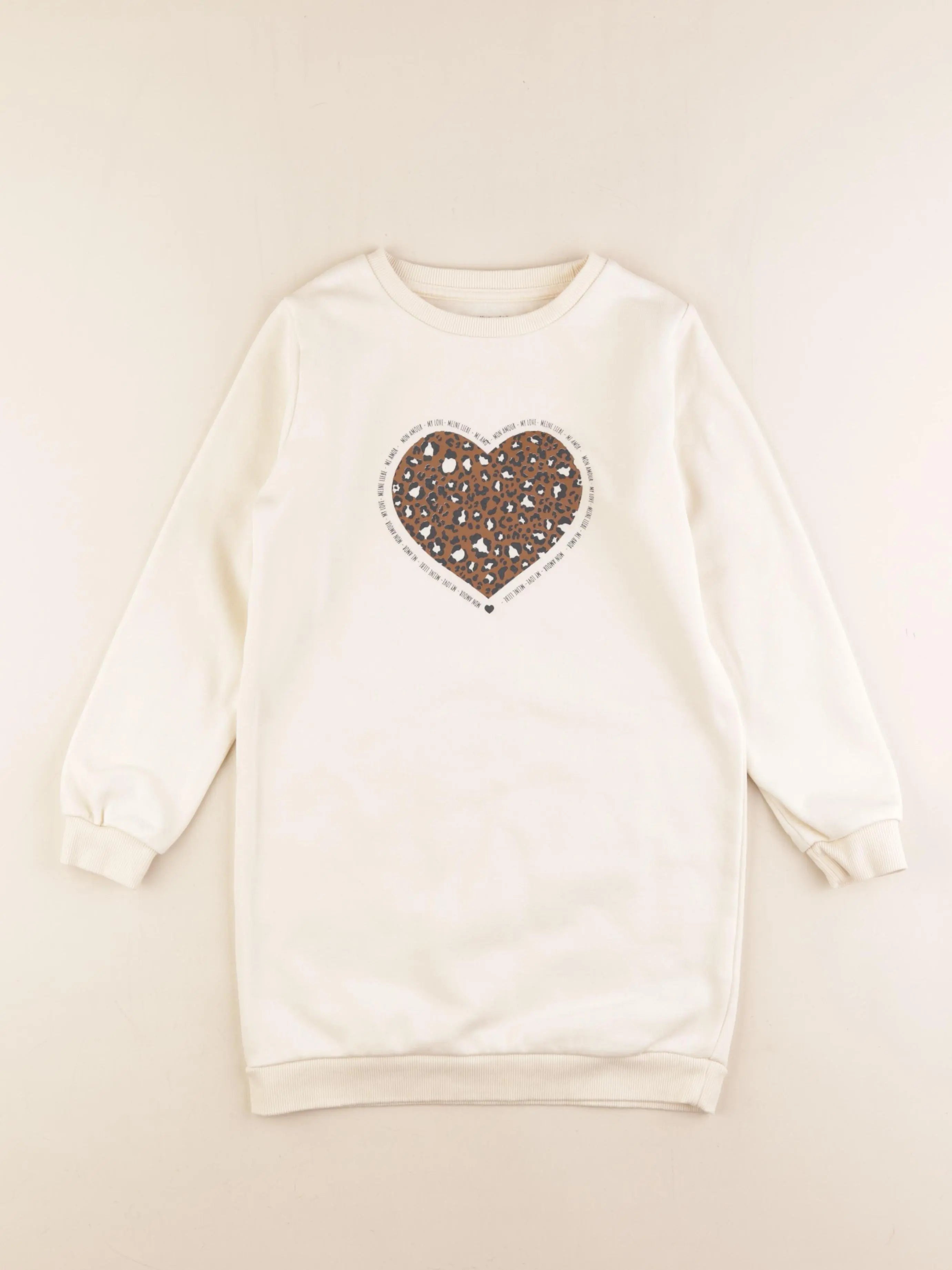 Vertbaudet - robe beige - 8 ans