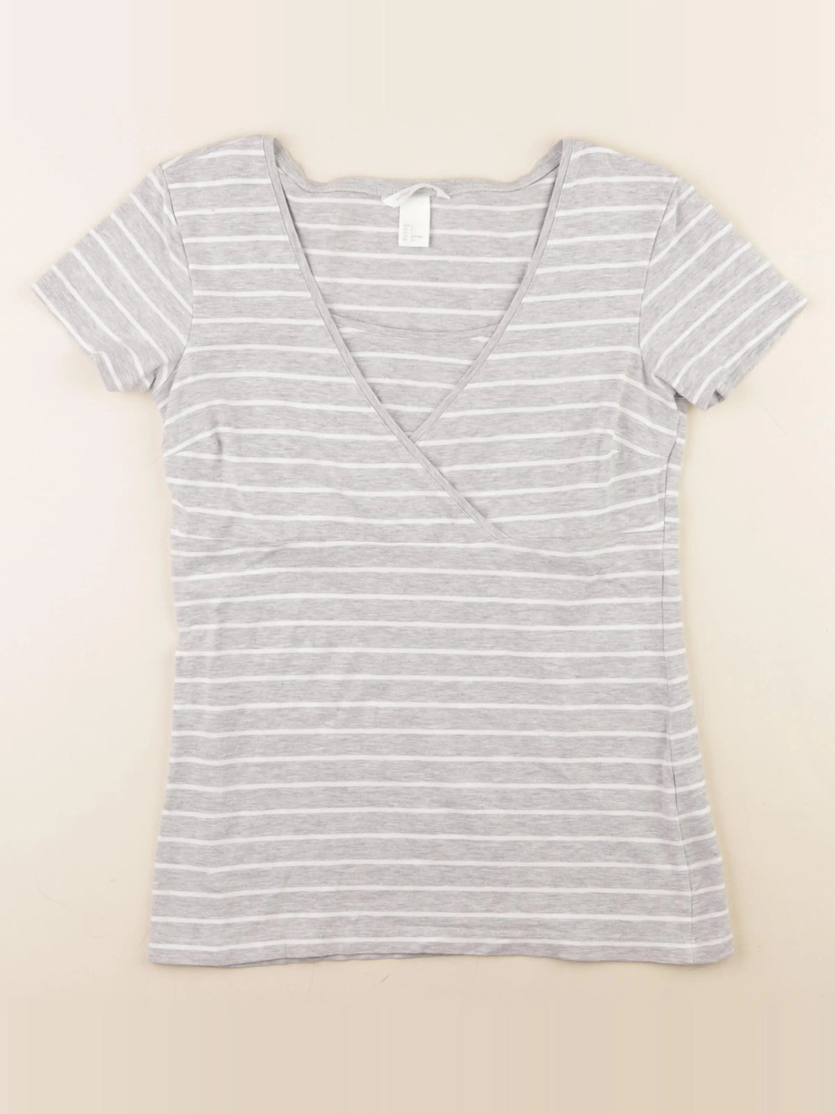 H&M - tee-shirt allaitement gris - 36 à 38