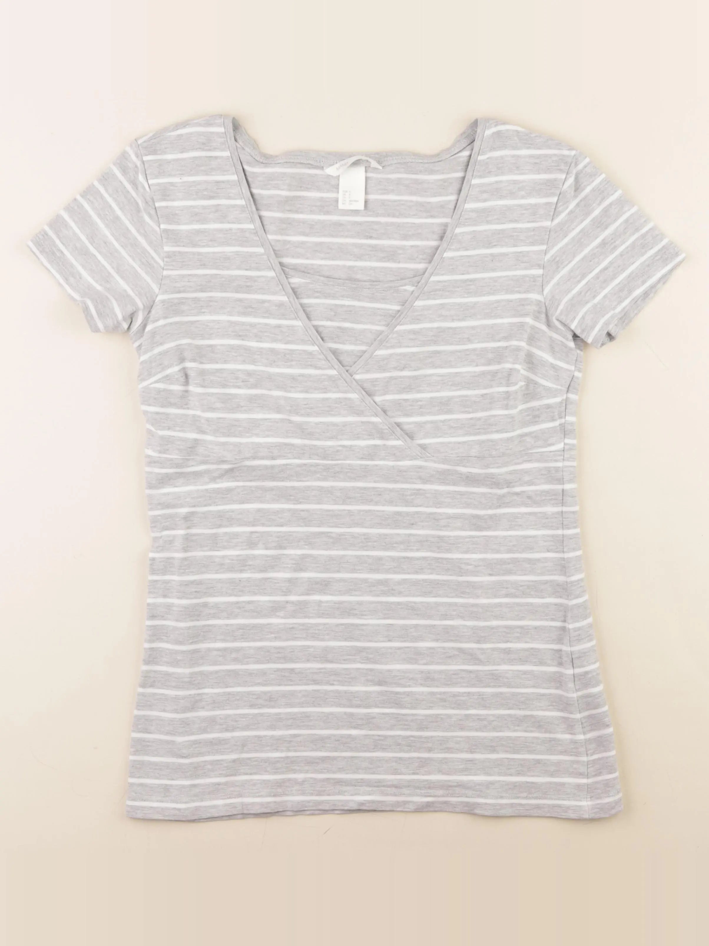 H&M - tee-shirt allaitement gris - 36 à 38