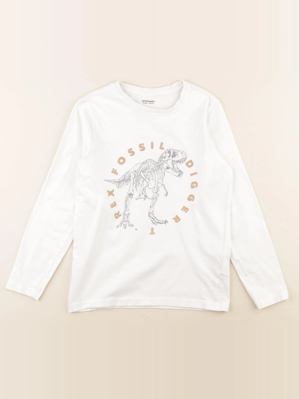 Vertbaudet - tee-shirt blanc - 10 ans