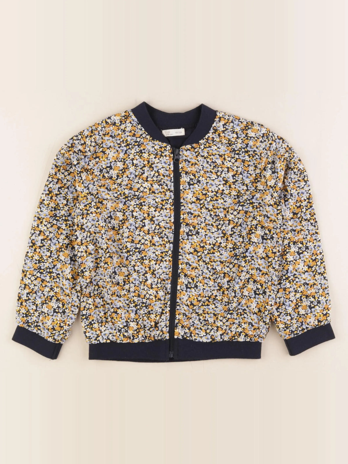 Little Cigogne - veste jaune, bleu - 4 ans