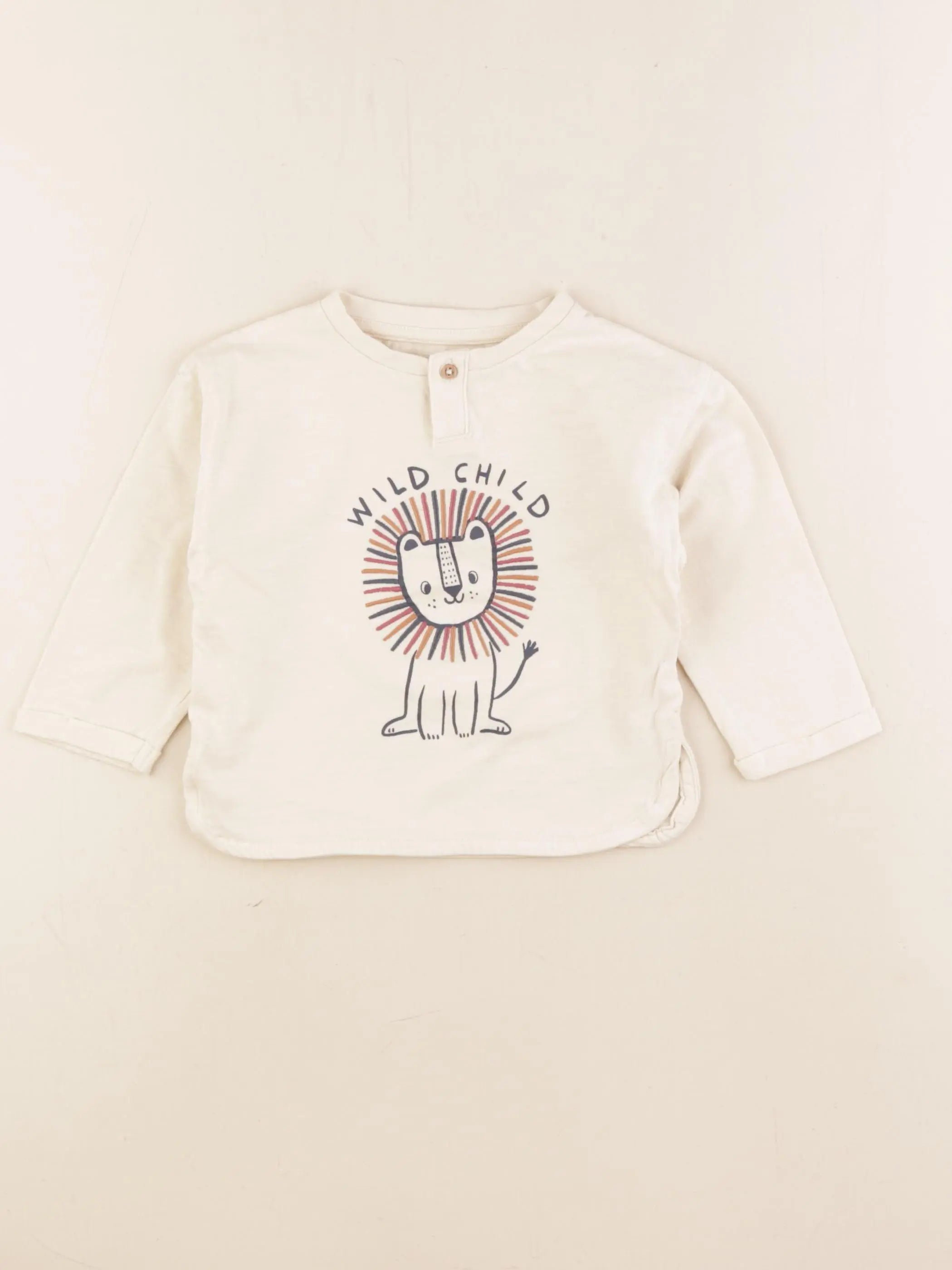 Vertbaudet - tee-shirt beige - 18 mois