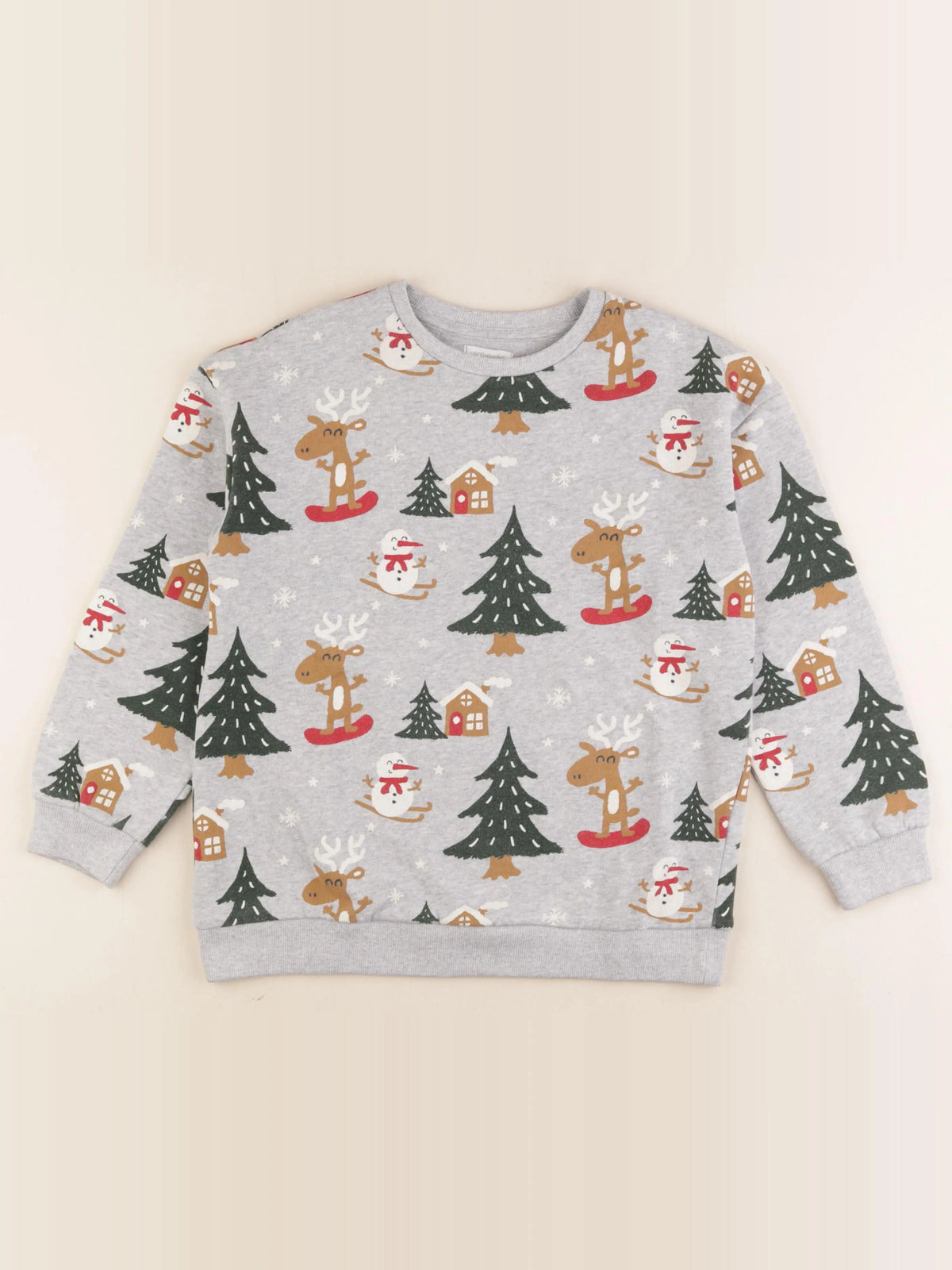Vertbaudet - sweat gris - 10 ans