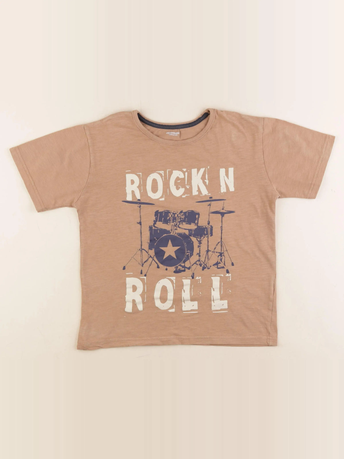 Vertbaudet - tee-shirt marron - 10 ans