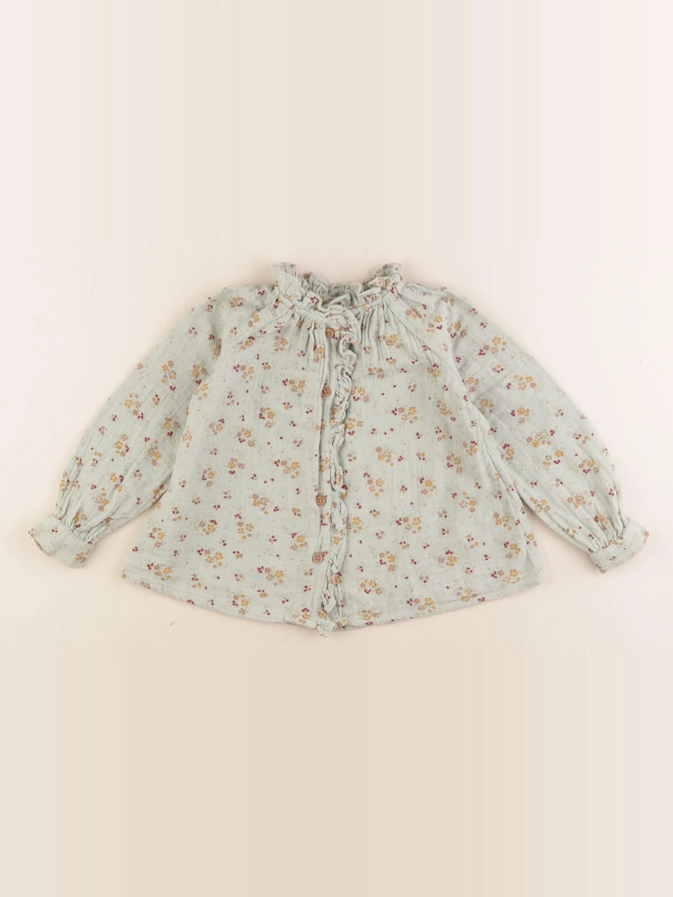 Vertbaudet - blouse vert - 3 ans