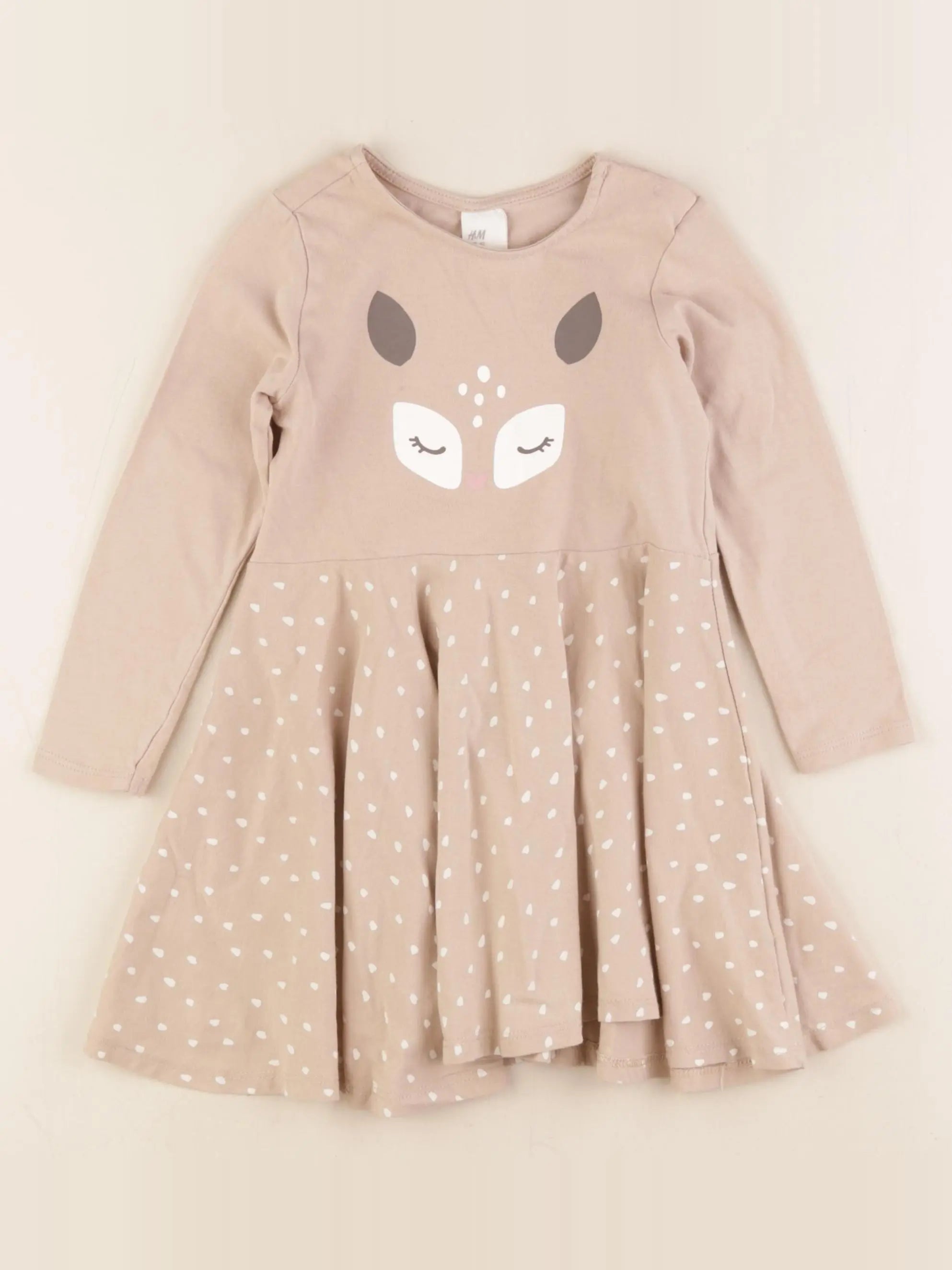 H&M - robe marron - 18/24 mois