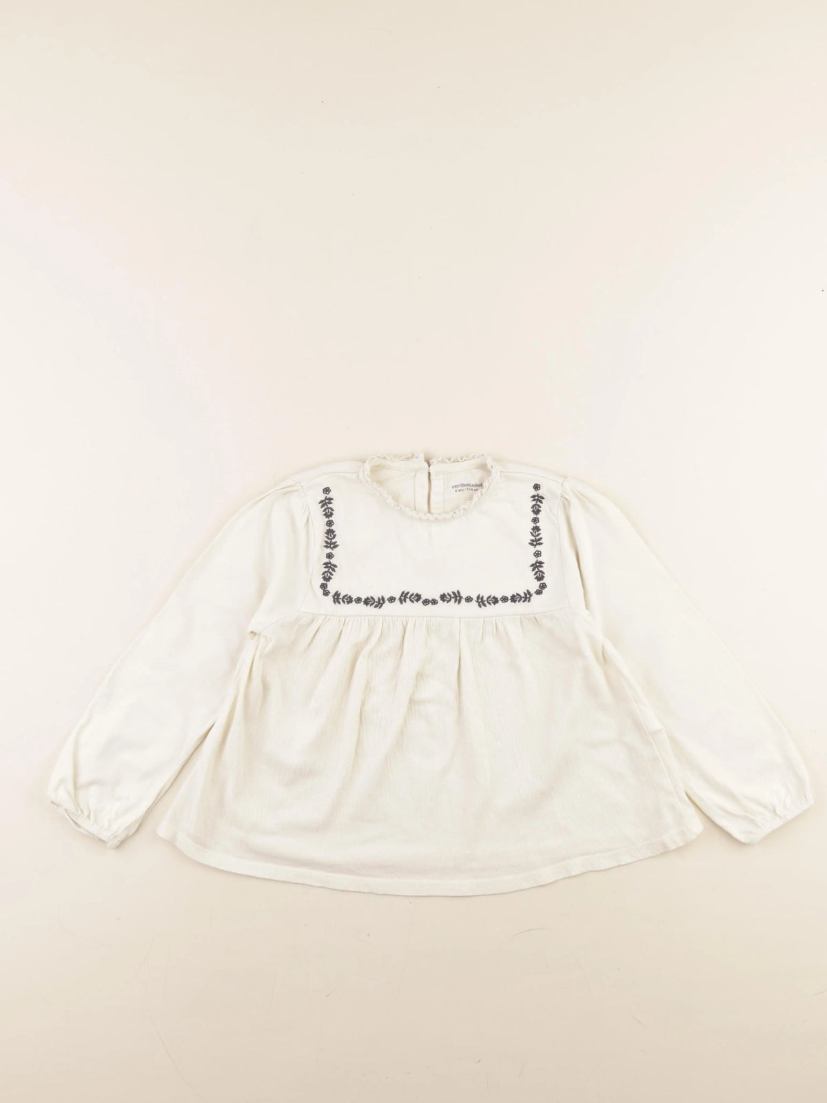 Vertbaudet - blouse beige - 6 ans
