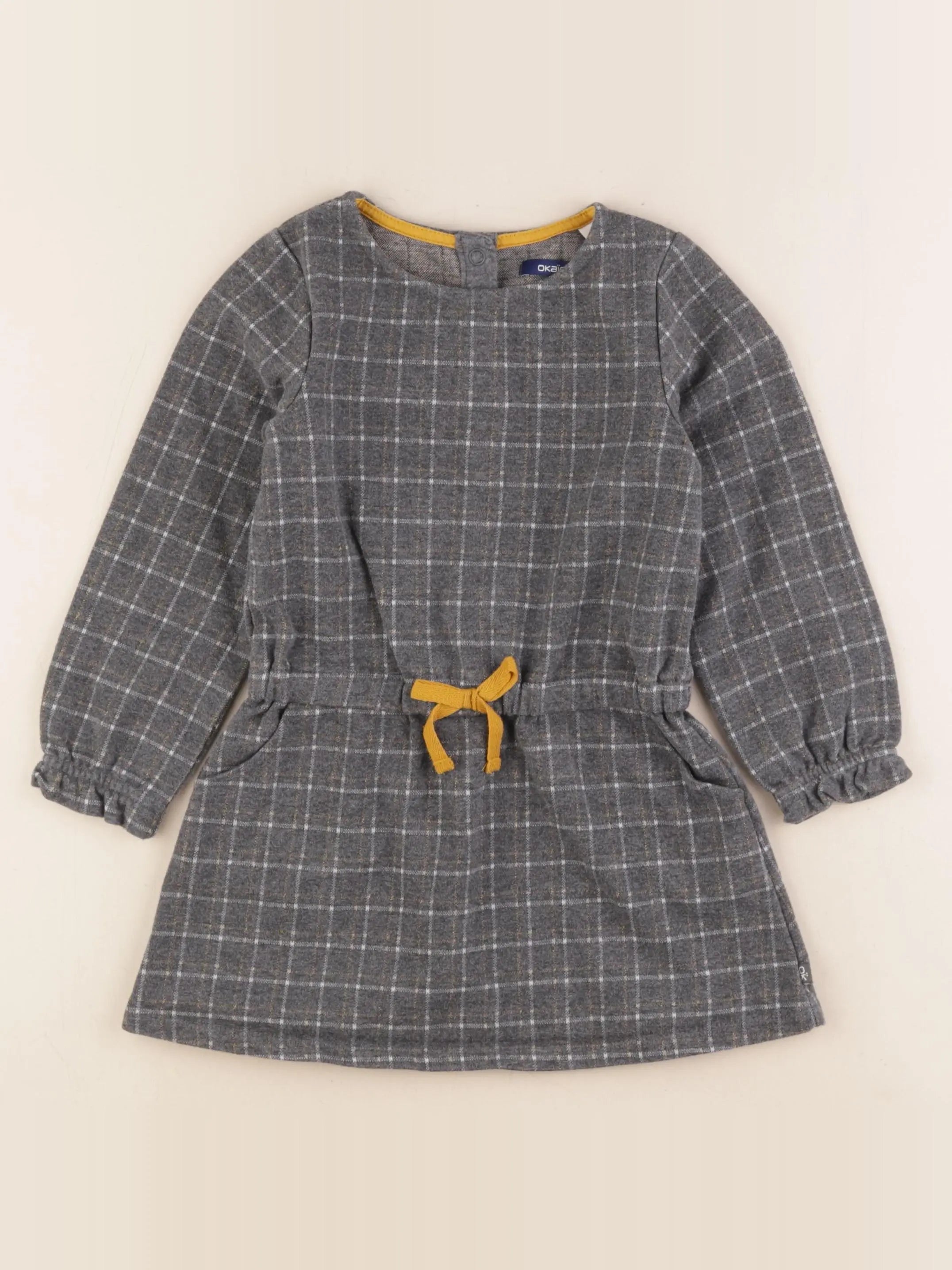 Okaidi - robe gris - 4 ans