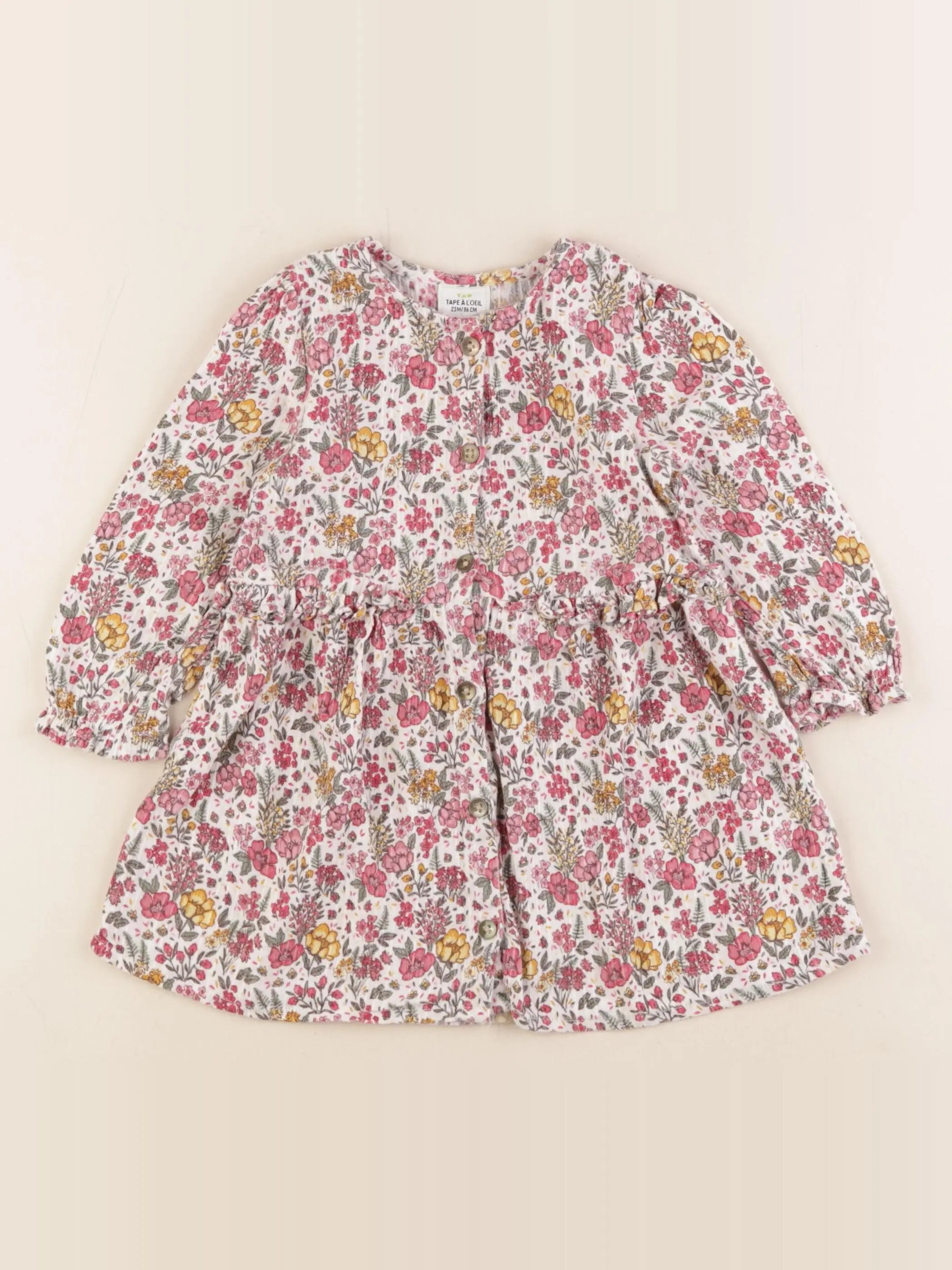 Tape à l'oeil - robe multicolore - 24 mois