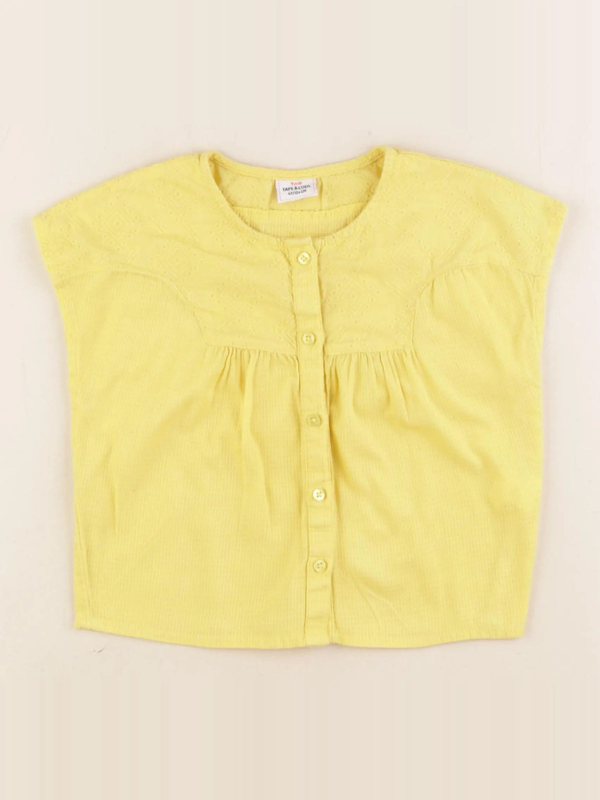 Tape à l'oeil - blouse jaune - 4 ans