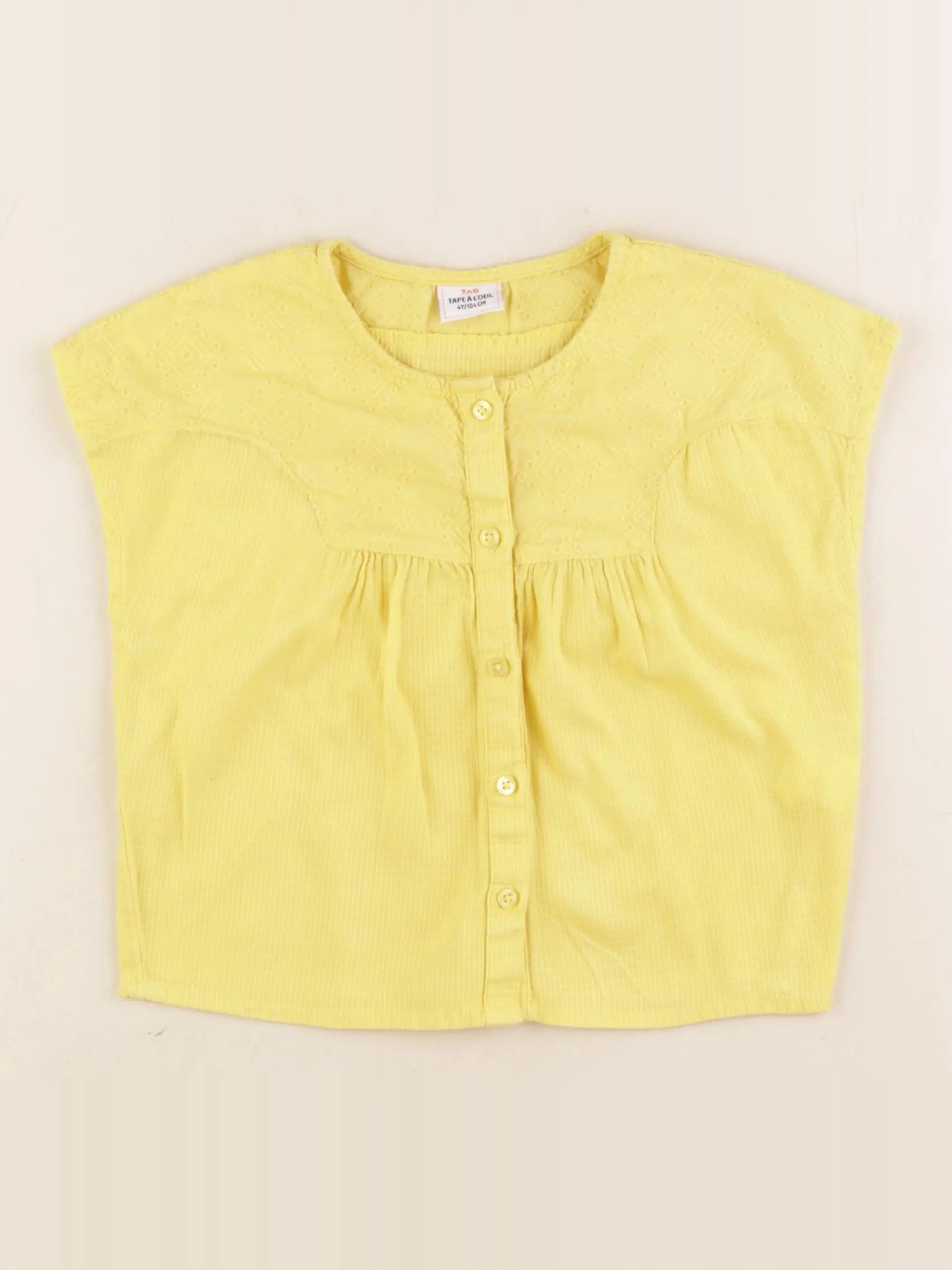 Tape à l'oeil - blouse jaune - 4 ans