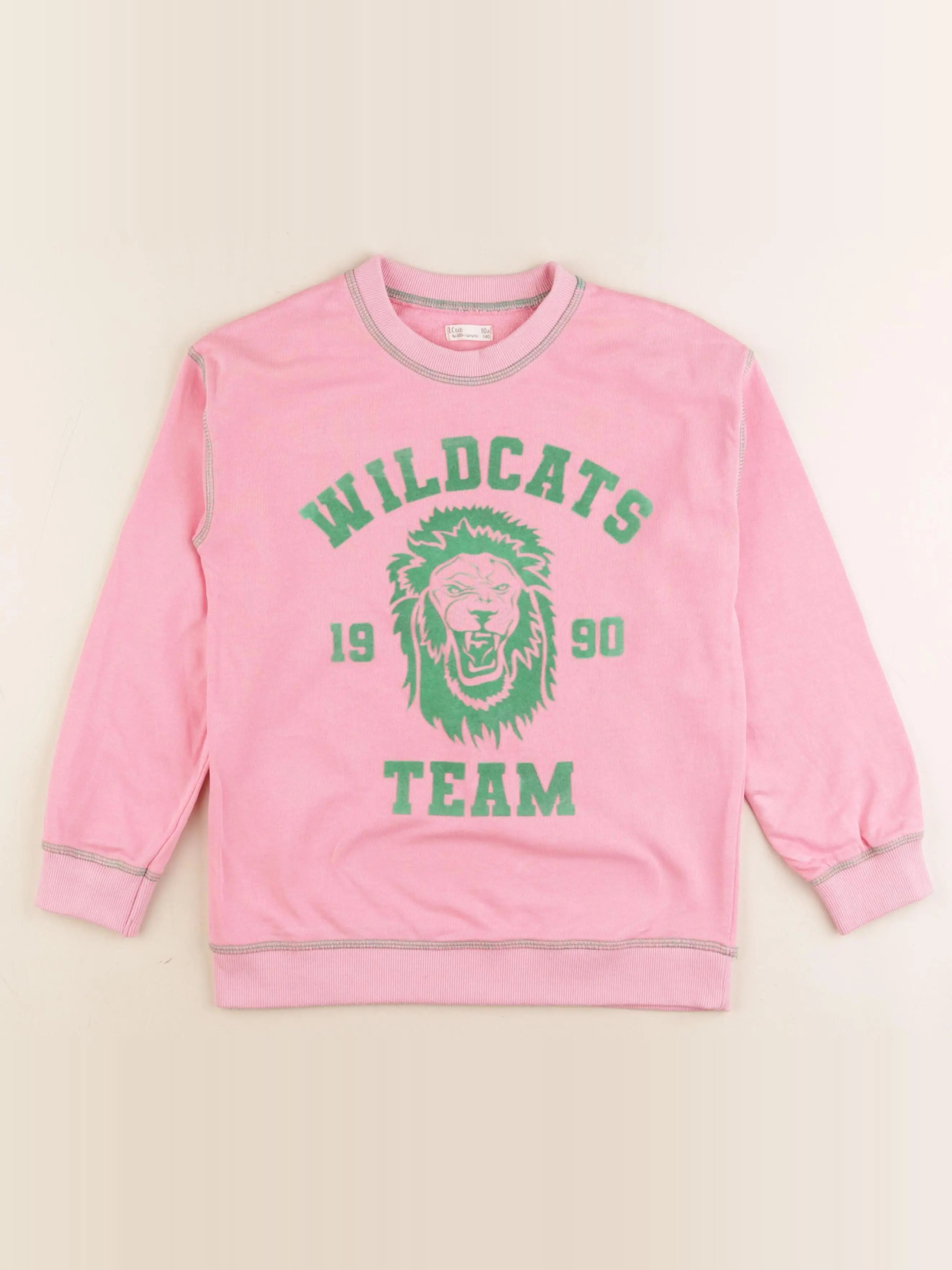 Little Cigogne - sweat rose - 10 ans