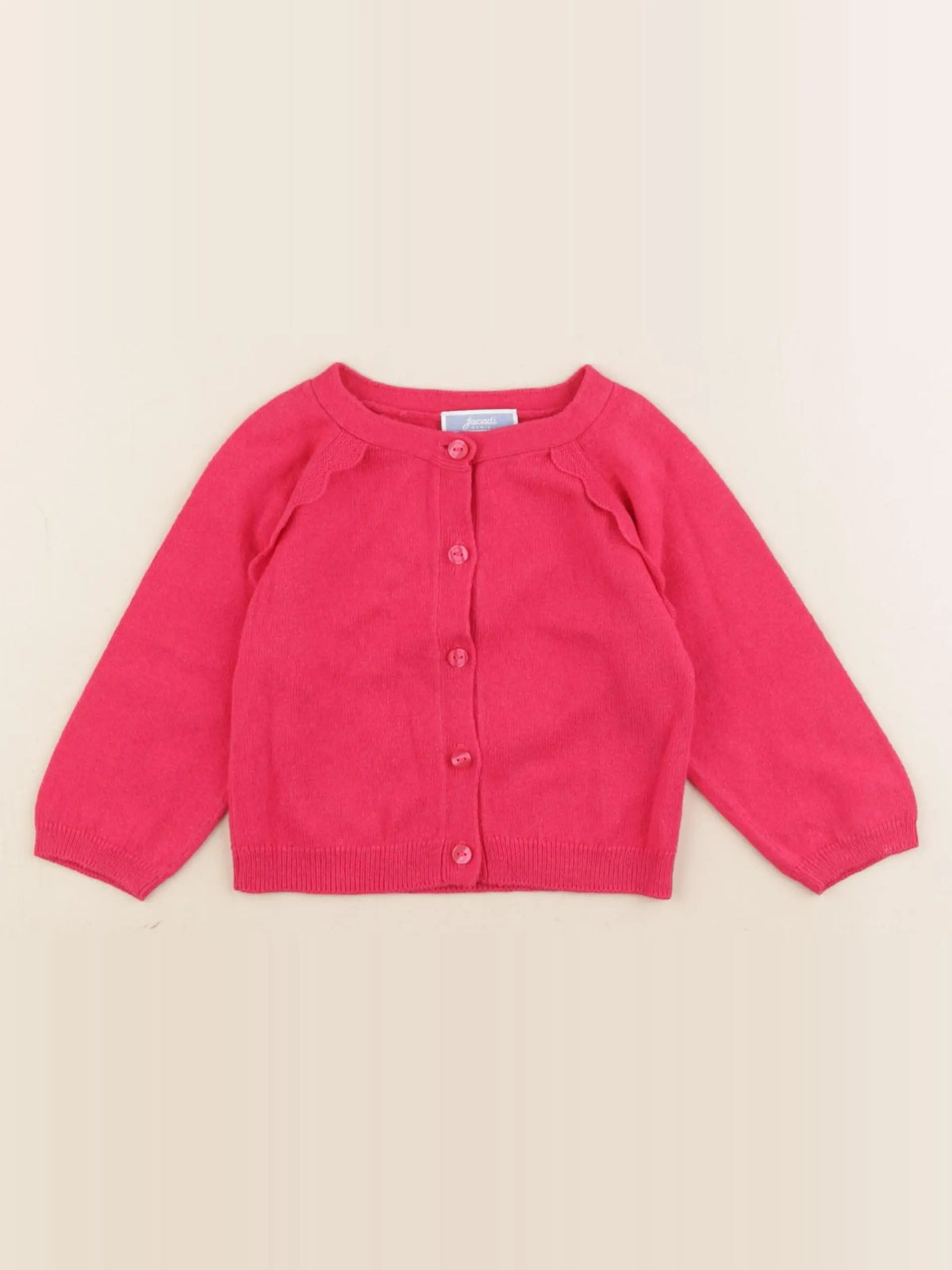 Jacadi - gilet rose - 12 mois