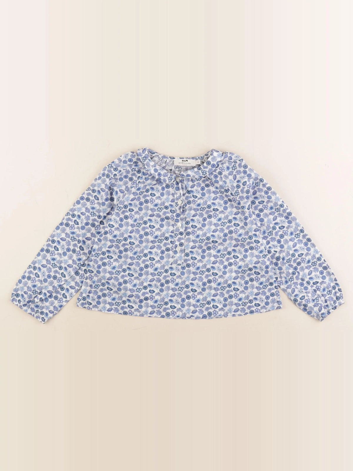 Cyrillus - blouse bleu - 4 ans