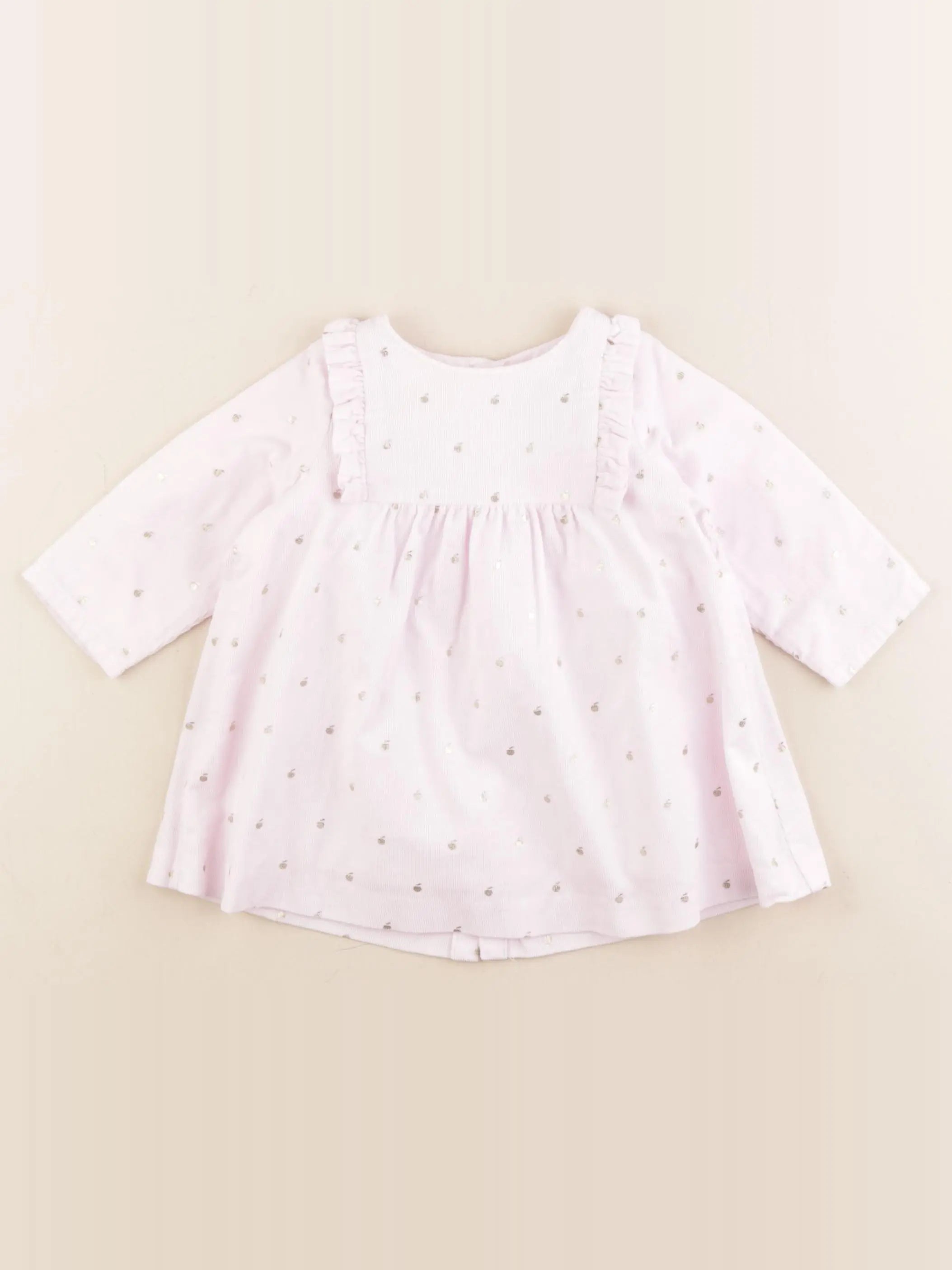 Jacadi - robe rose, or - 6 mois
