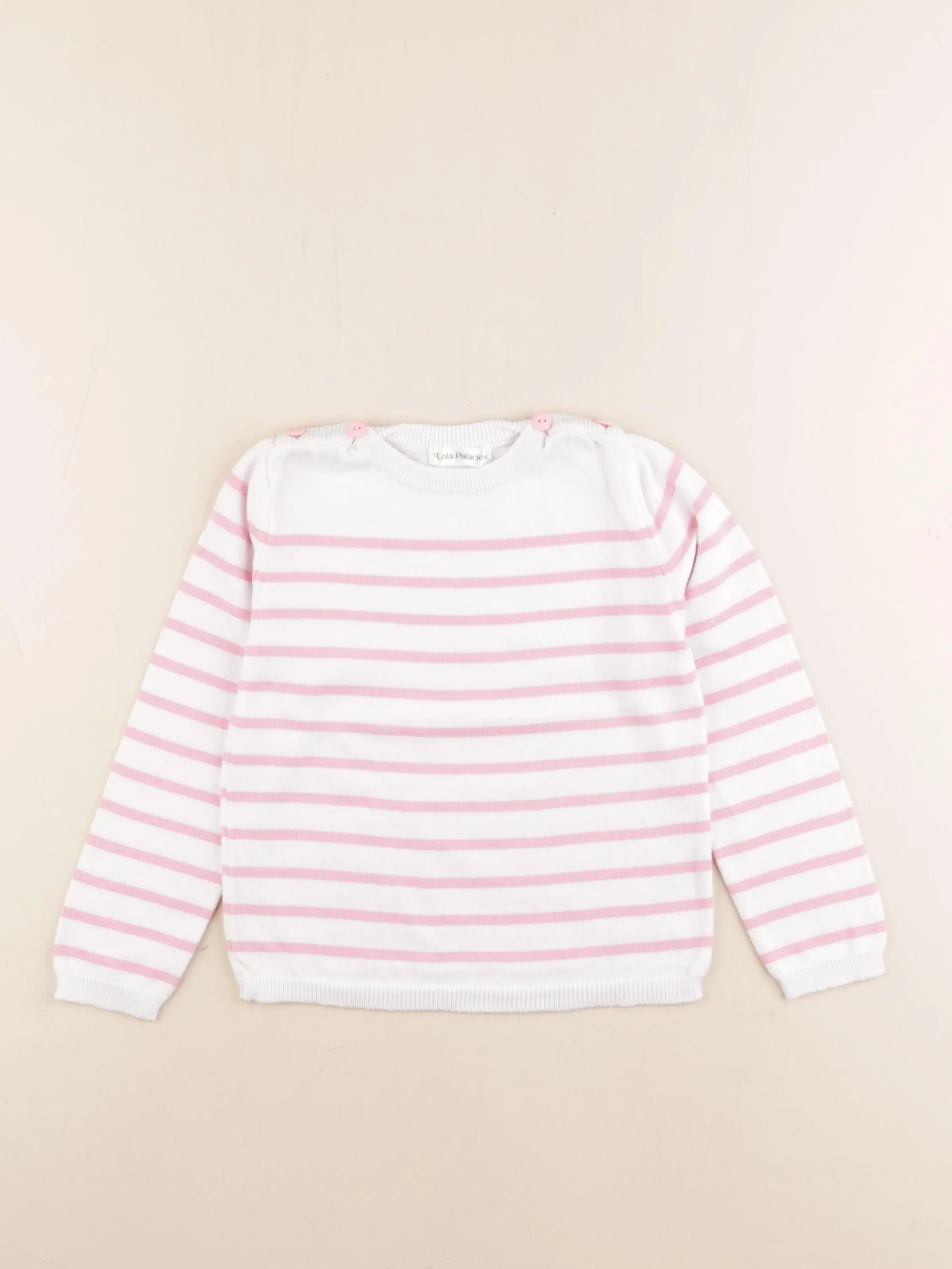 Lola Palacios - pull rose - 4 ans