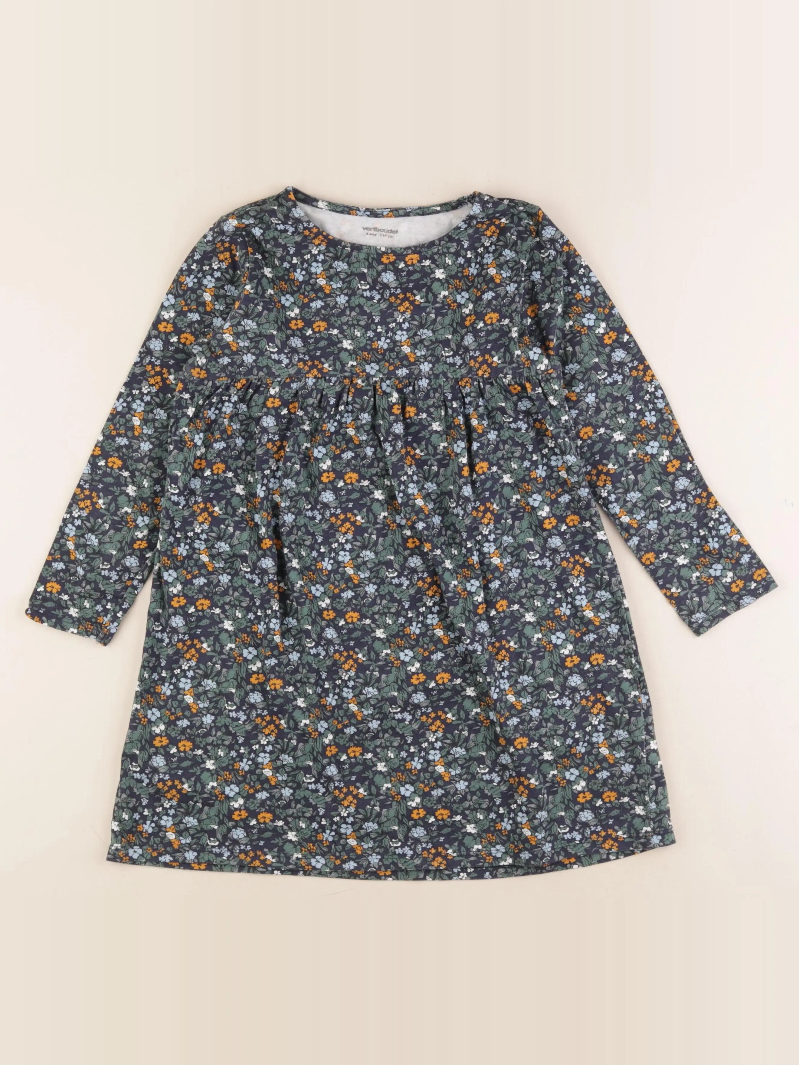 Vertbaudet - robe vert - 6 ans