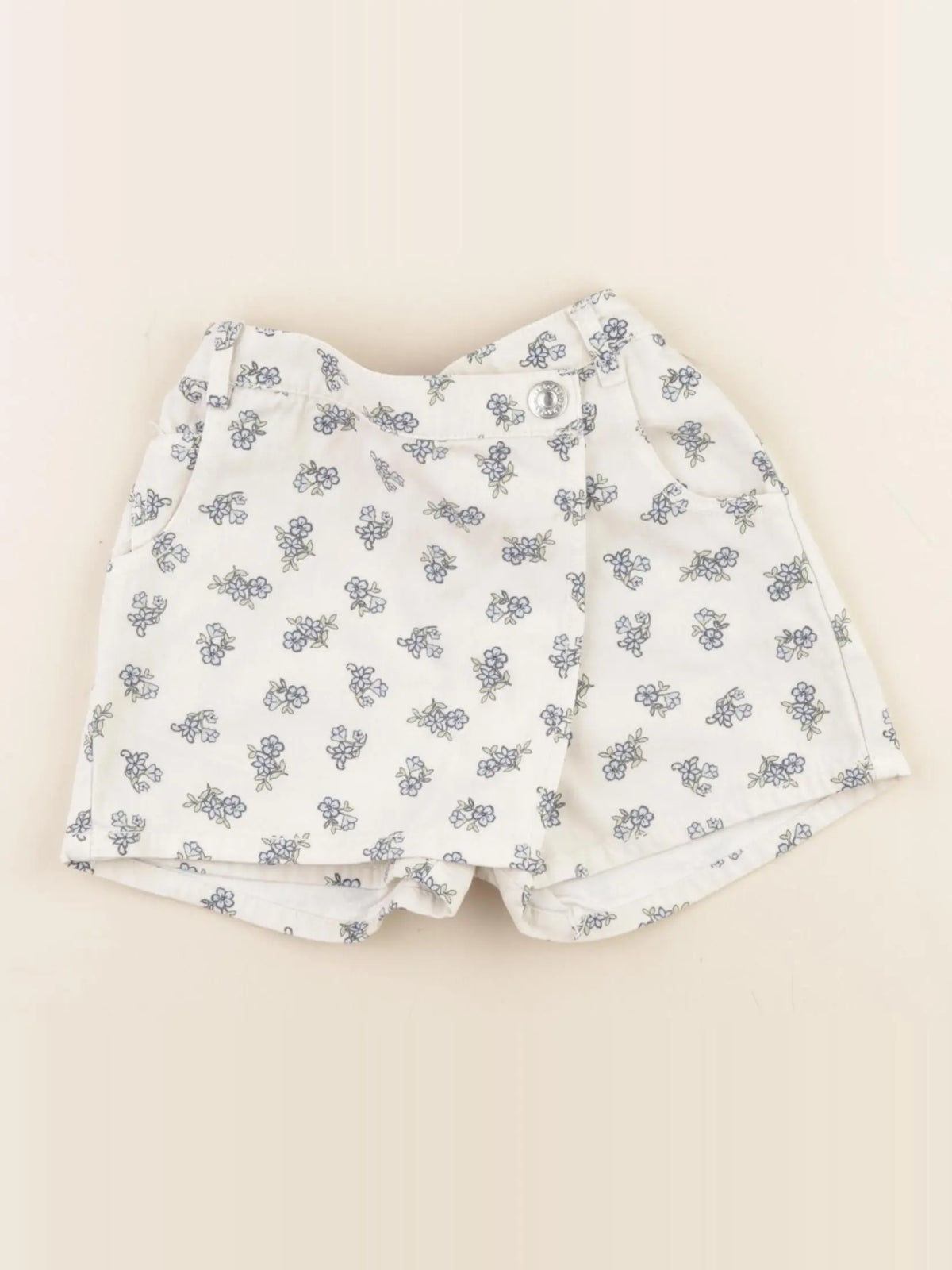 Zara - jupe short bleu - 4 ans