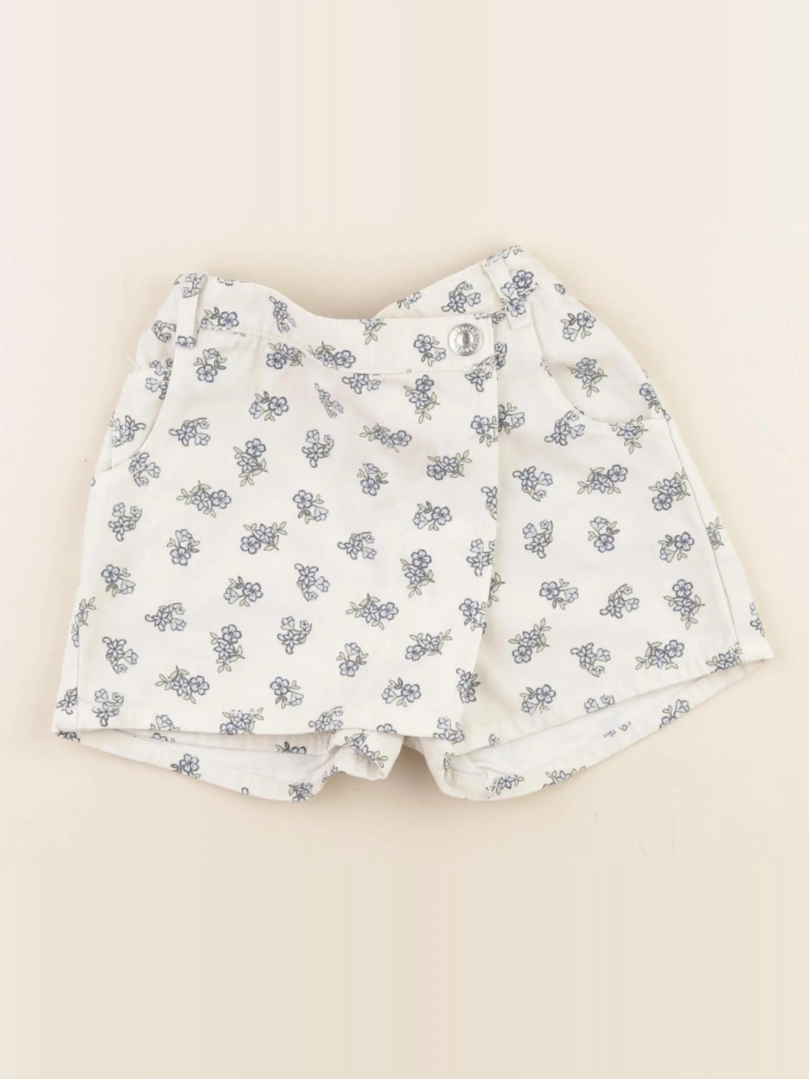 Zara - jupe short bleu - 4 ans