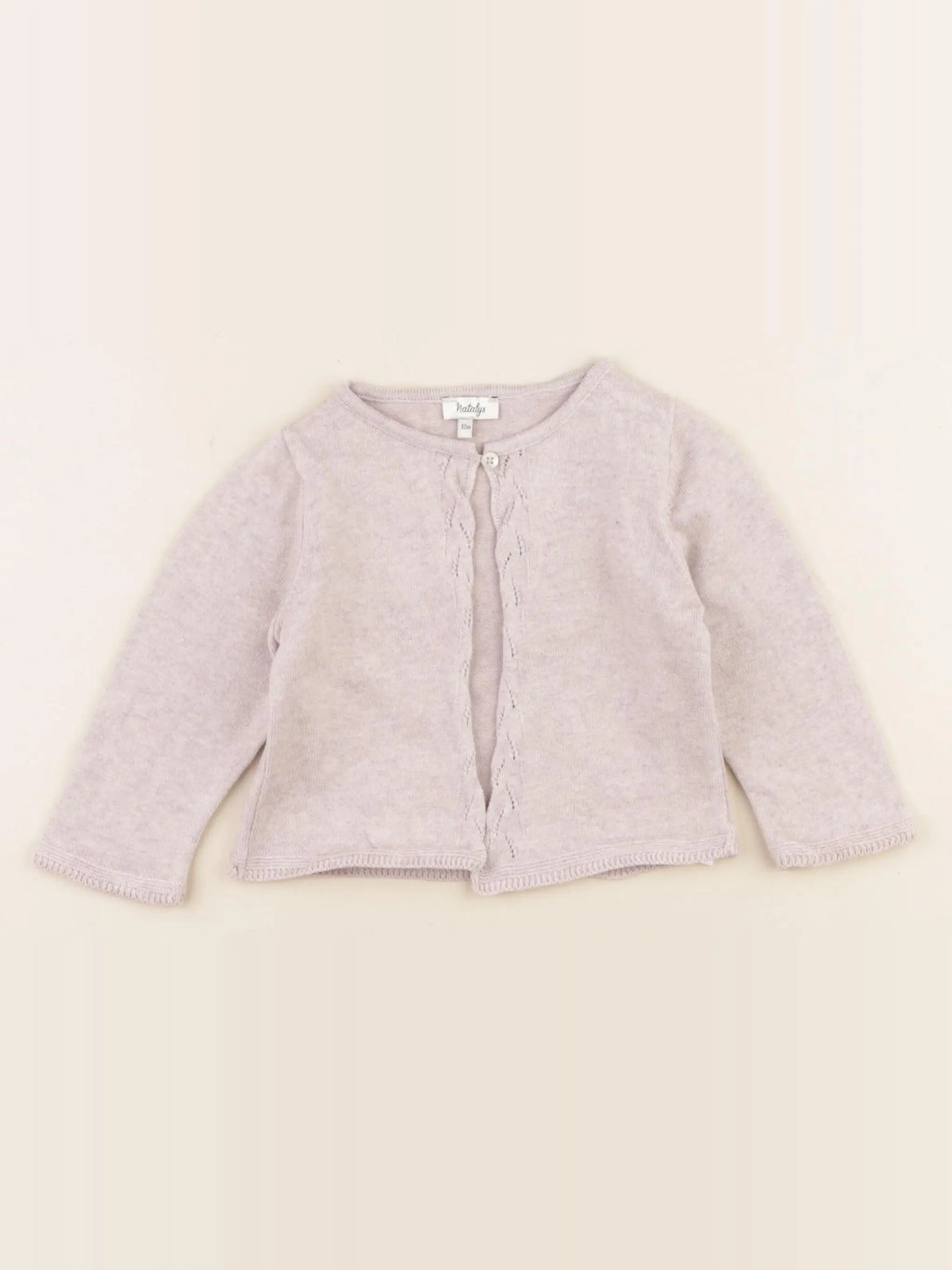 Natalys - gilet rose - 2 mois