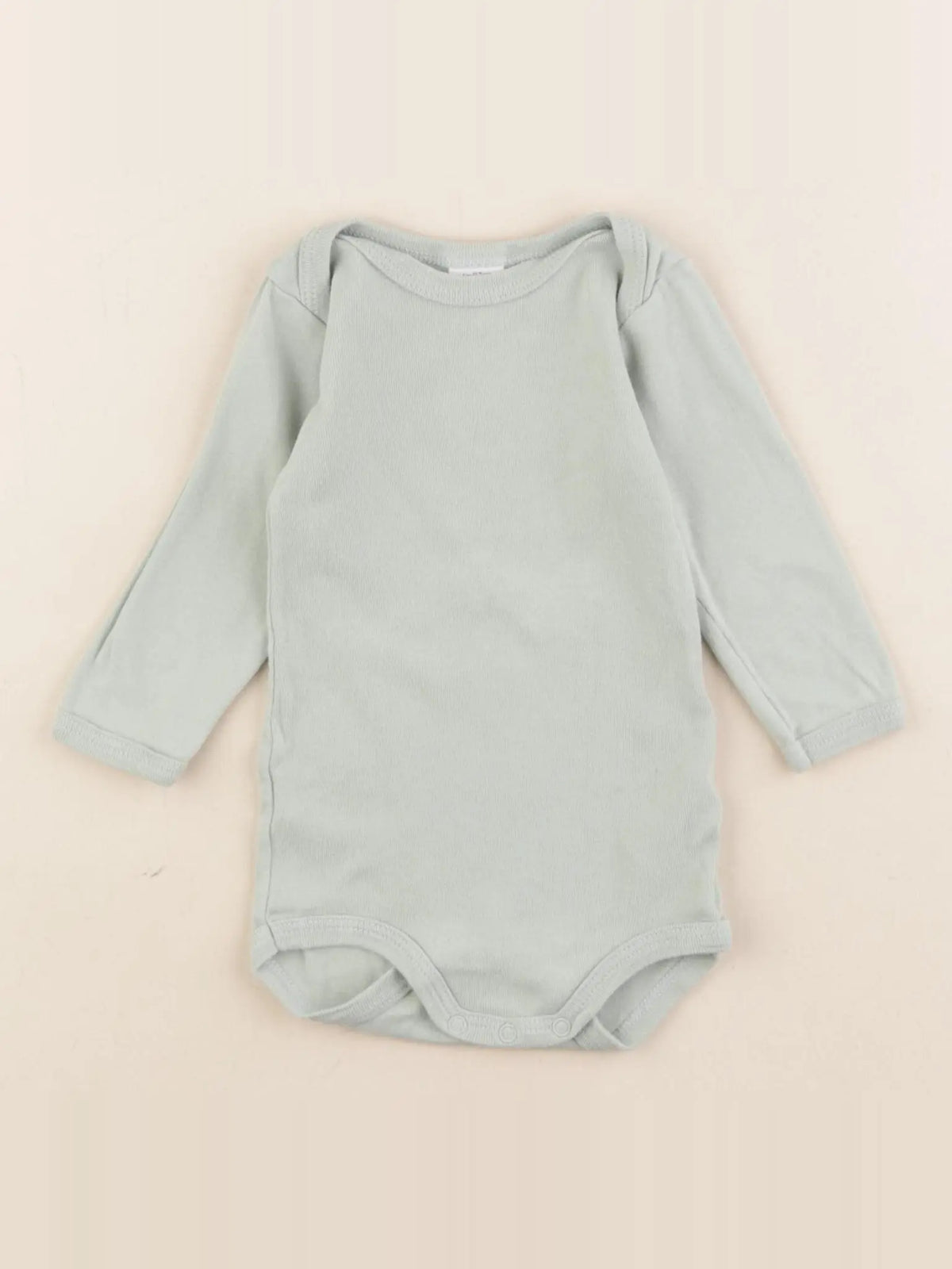 Petit Bateau - body vert - 6 mois