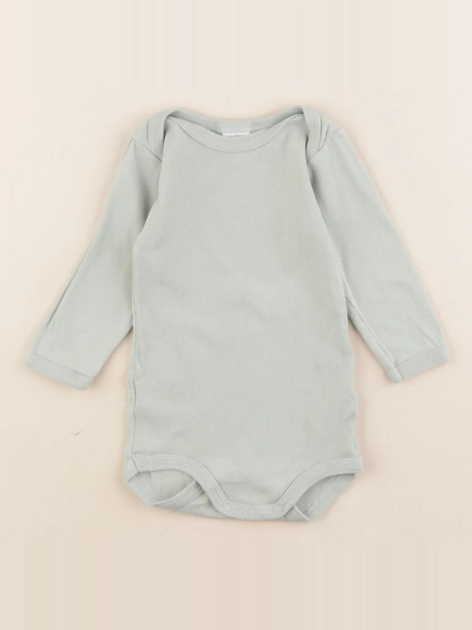Petit Bateau - body vert - 6 mois