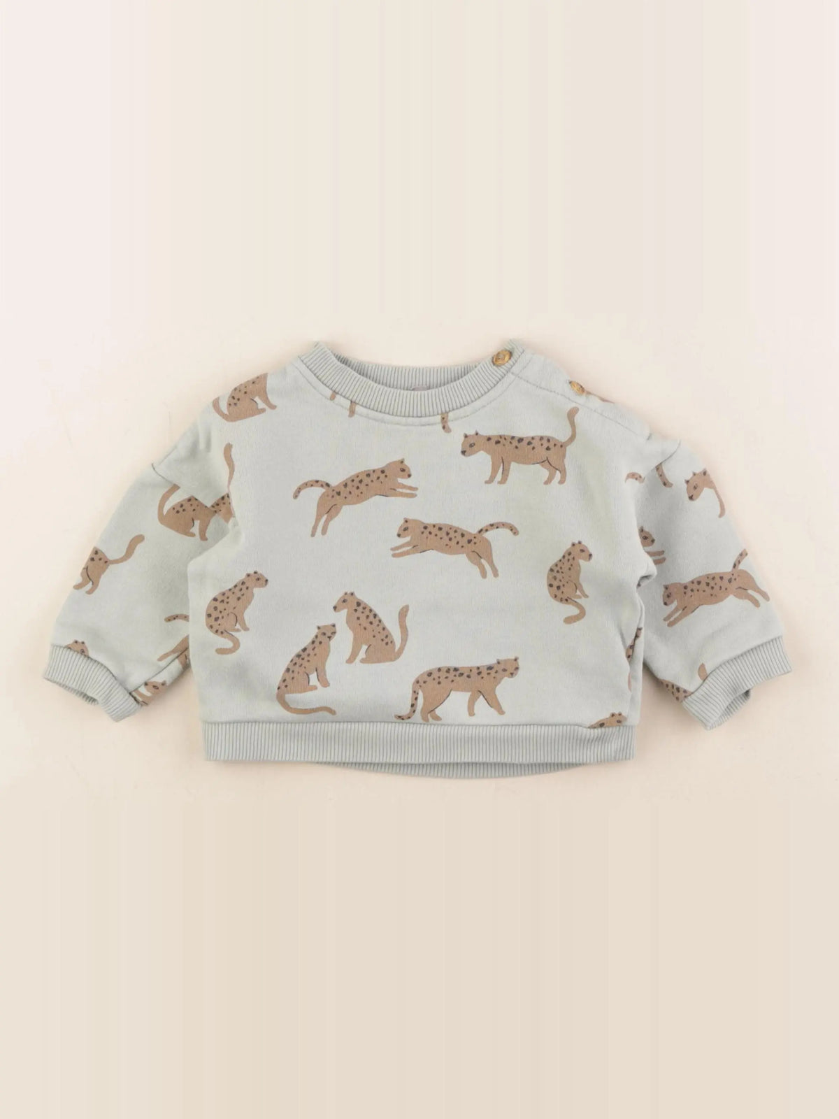 Boutchou - sweat vert - 9 mois